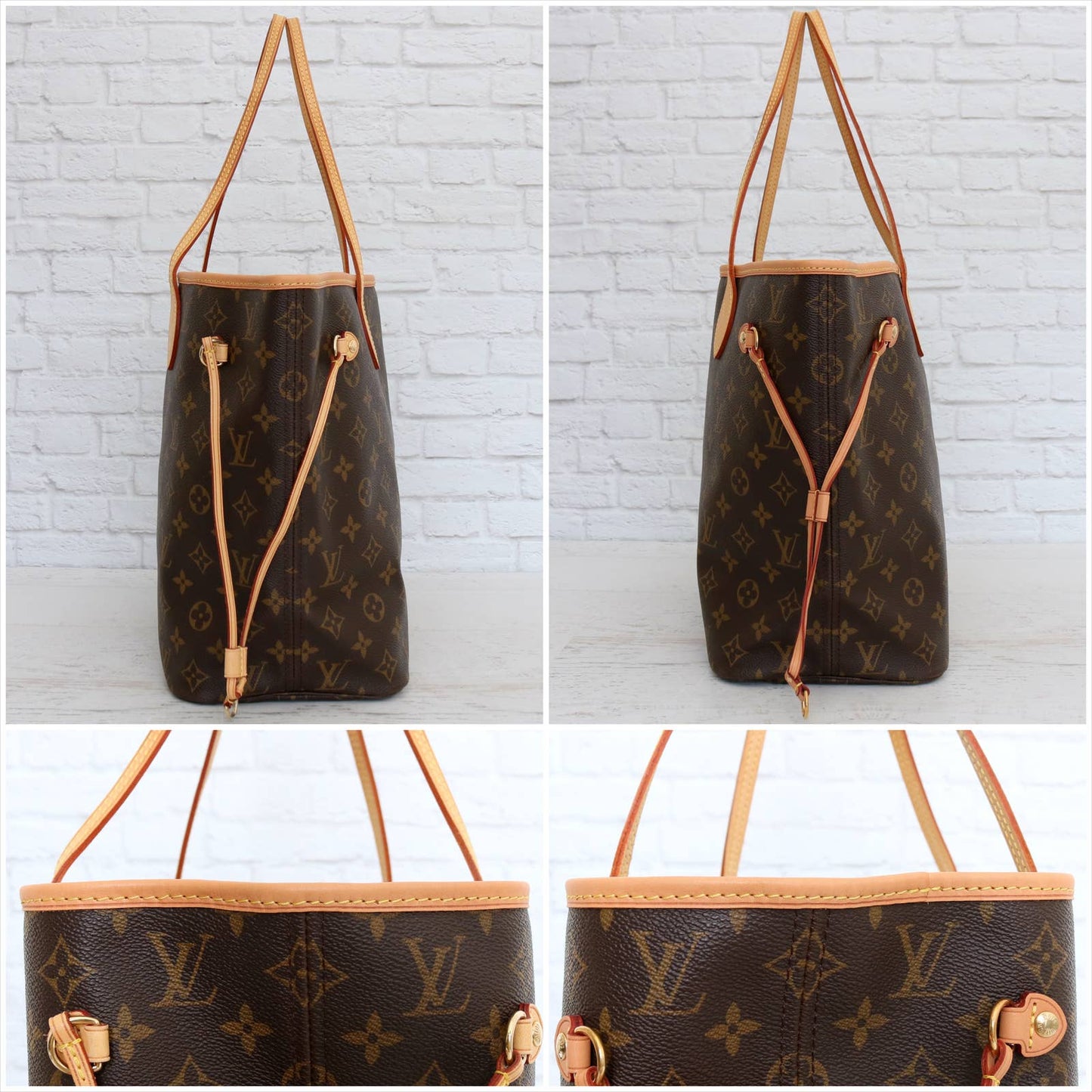 Louis Vuitton Neverfull MM Monogram Tote PRISTINE Shoulder Bag Brown Purse LV