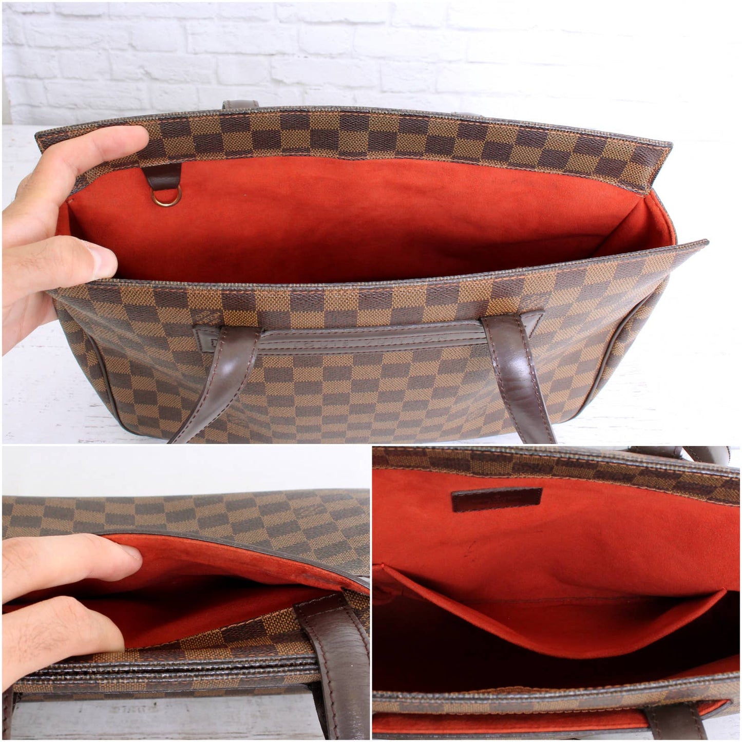 Louis Vuitton Parioli PM Damier Ebene Tote
