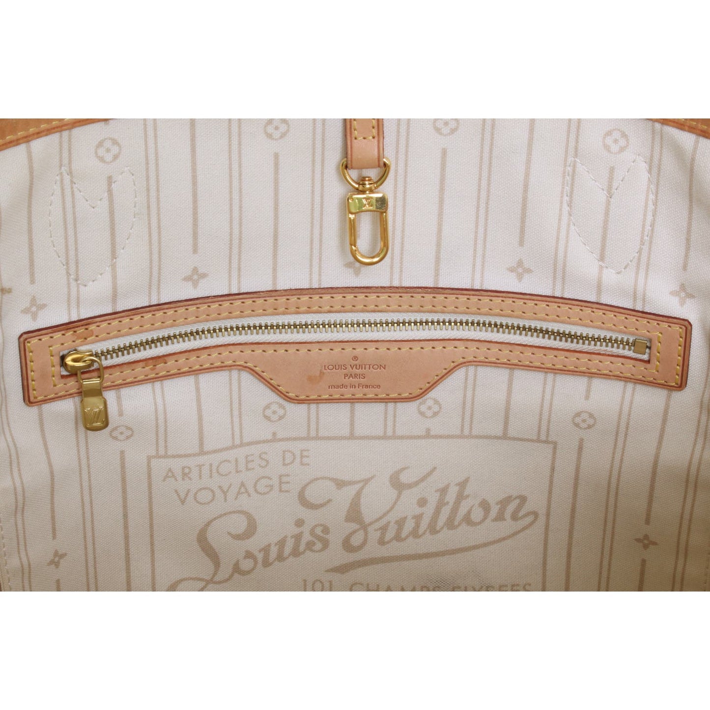 Louis Vuitton Neverfull MM Damier Azur Tote