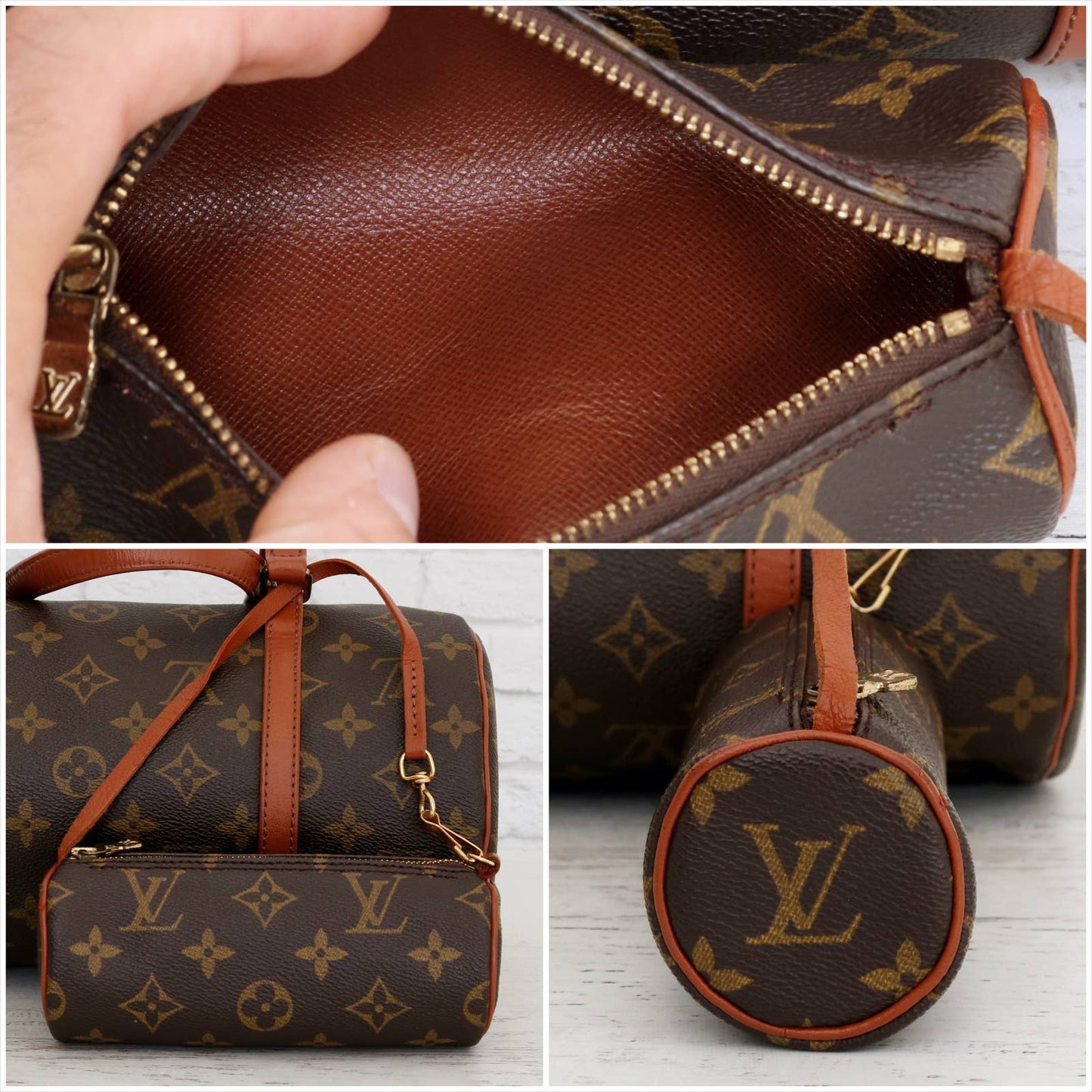 Louis Vuitton Papillon 30 Monogram with Pouch Satchel