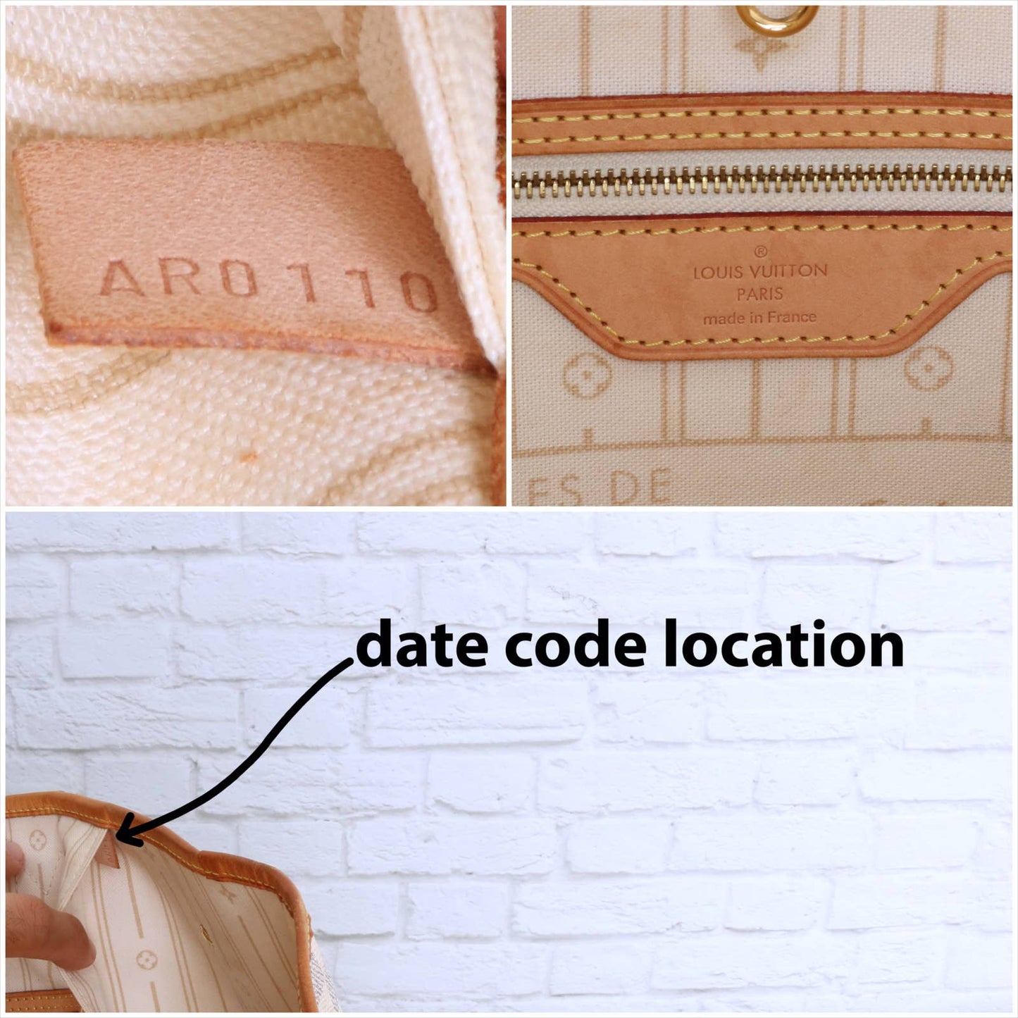 Louis Vuitton Neverfull MM Damier Azur Tote