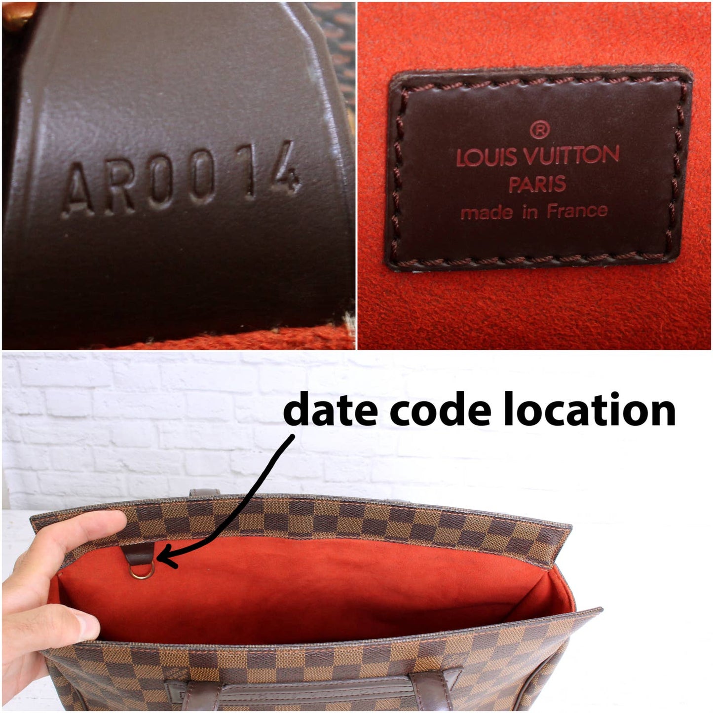 Louis Vuitton Parioli PM Damier Ebene Tote