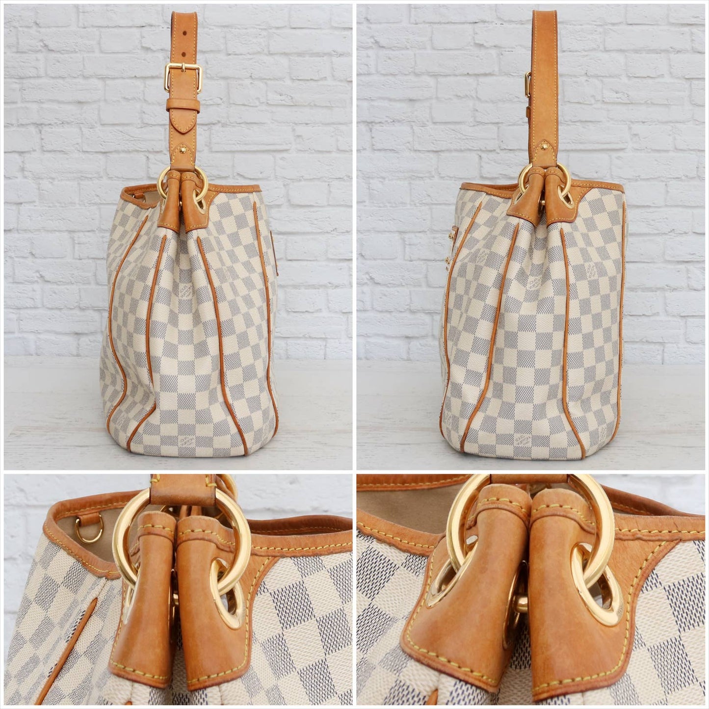 Louis Vuitton Galliera PM Damier Azur Shoulder Bag
