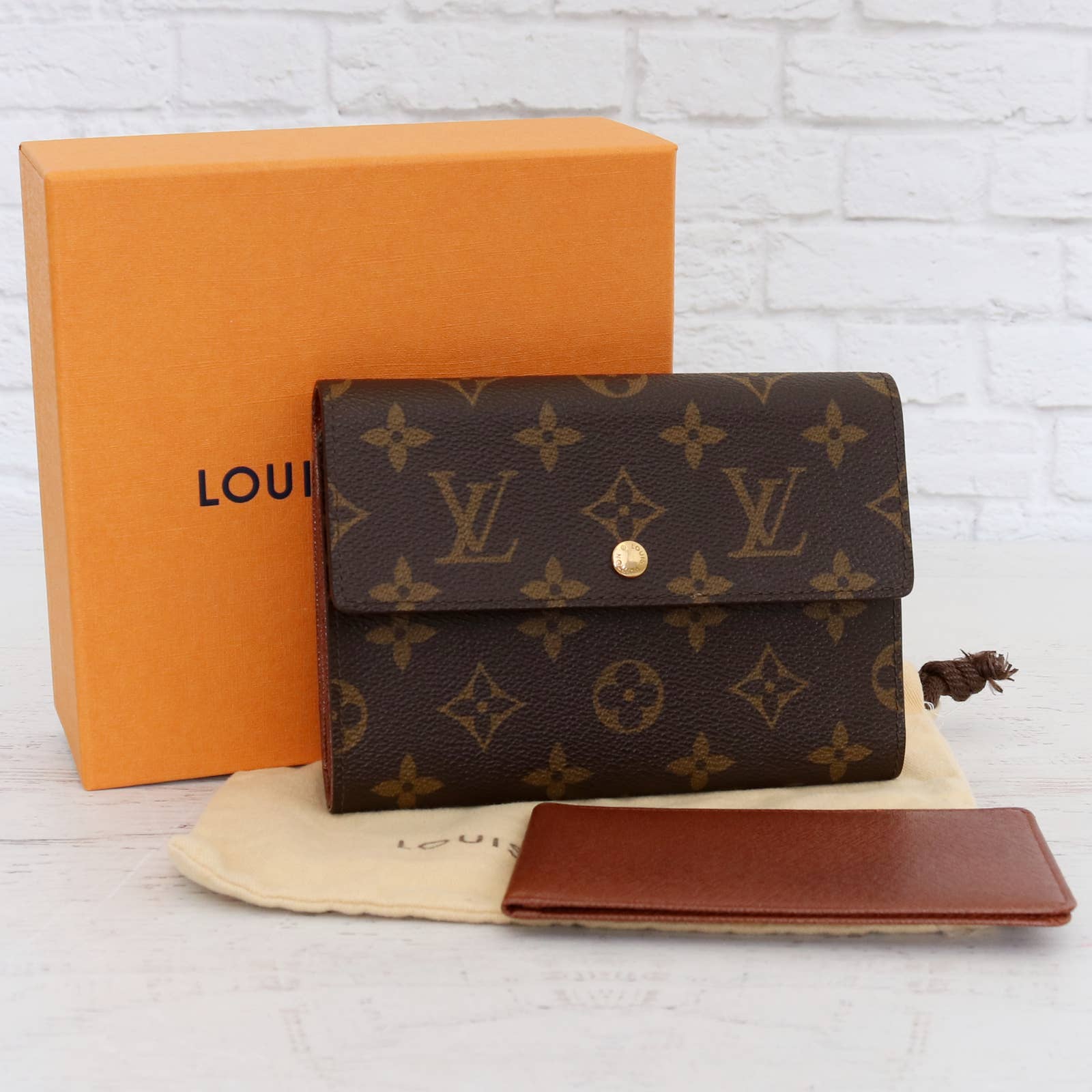 Shop Louis Vuitton MONOGRAM Monogram Leather Logo Card Holders