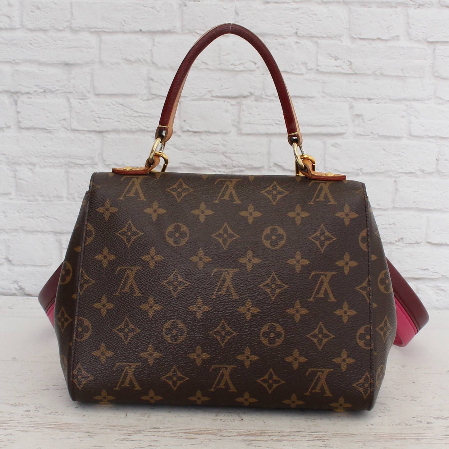 Louis Vuitton Cluny BB Monogram Crossbody Fuchsia