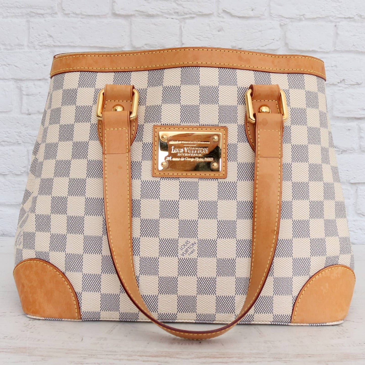 Louis Vuitton Hampstead PM Damier Azur Tote