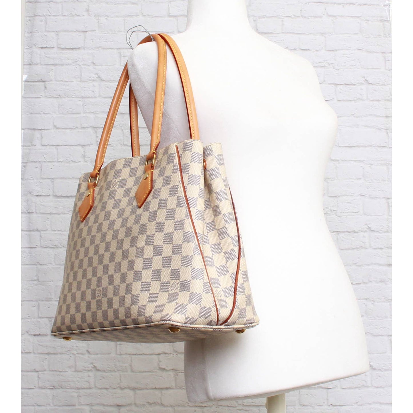 Louis Vuitton Calvi Damier Azur Tote Shoulder Bag
