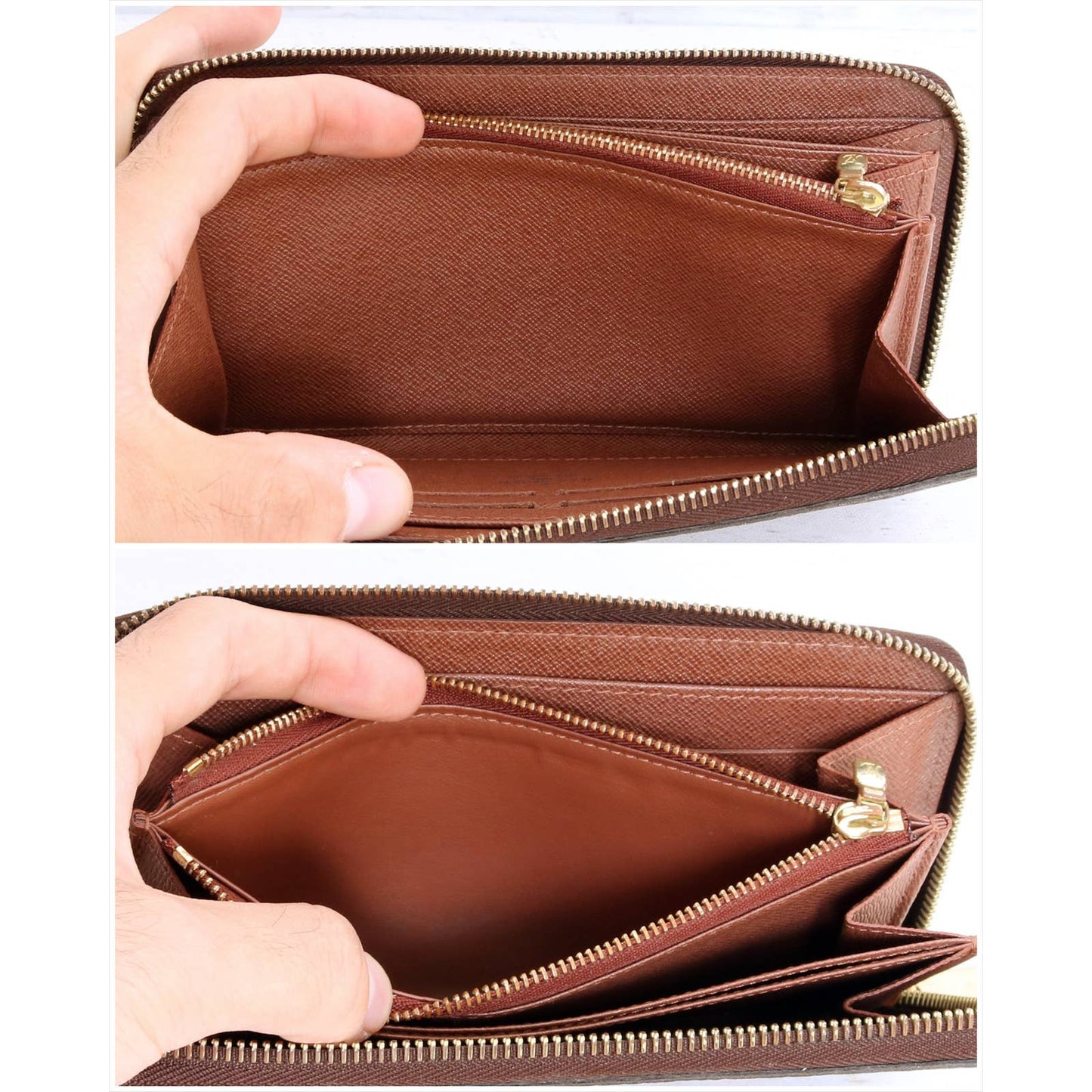 Louis Vuitton Zippy Wallet Monogram Brown