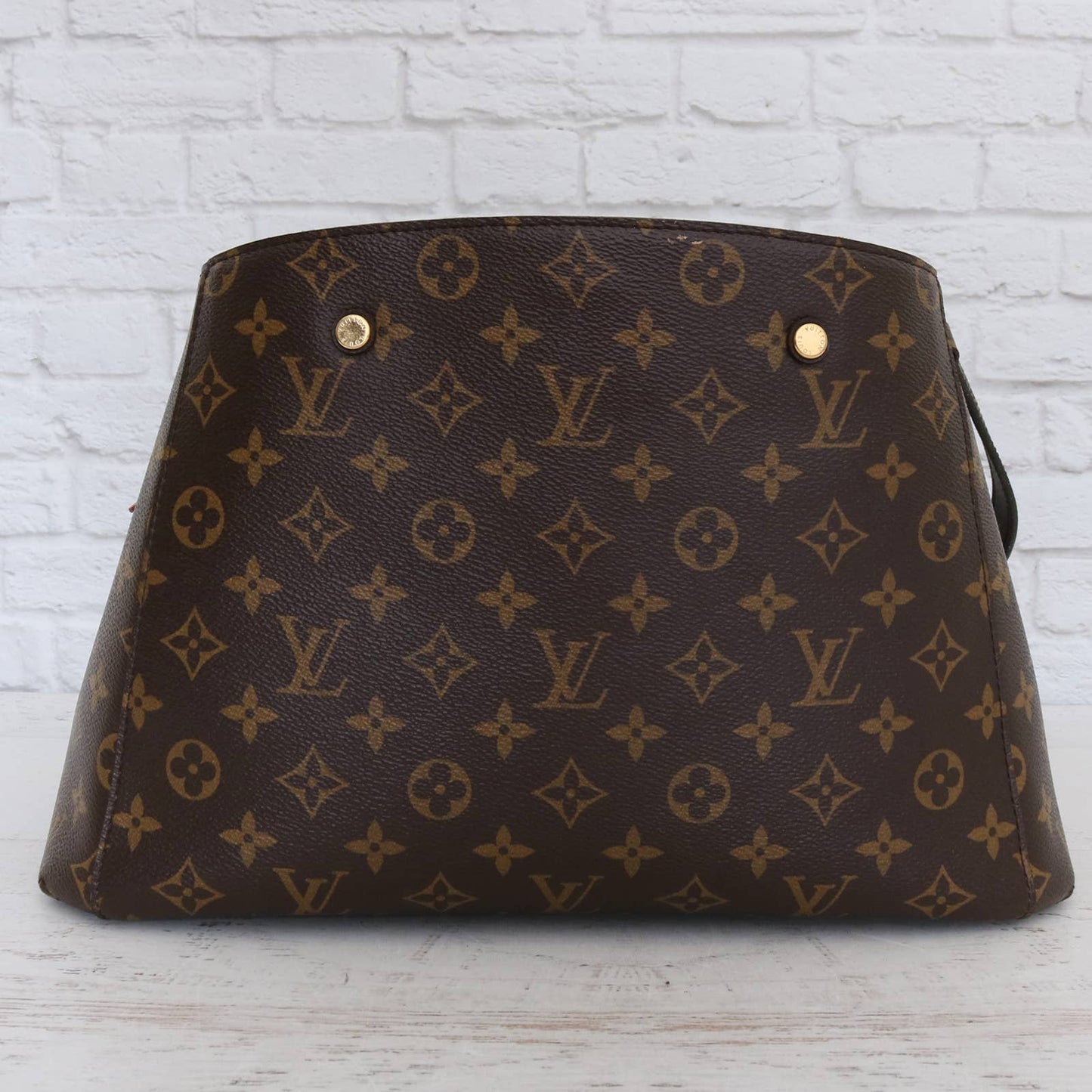 Louis Vuitton Montaigne MM Monogram Satchel & Shoulder Bag Dust Bag & Box