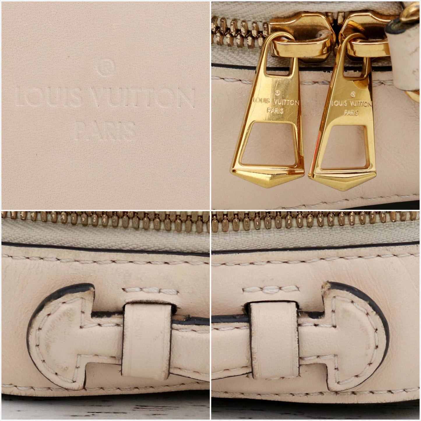 Louis Vuitton Saintonge Monogram Cream Calf Leather Crossbody