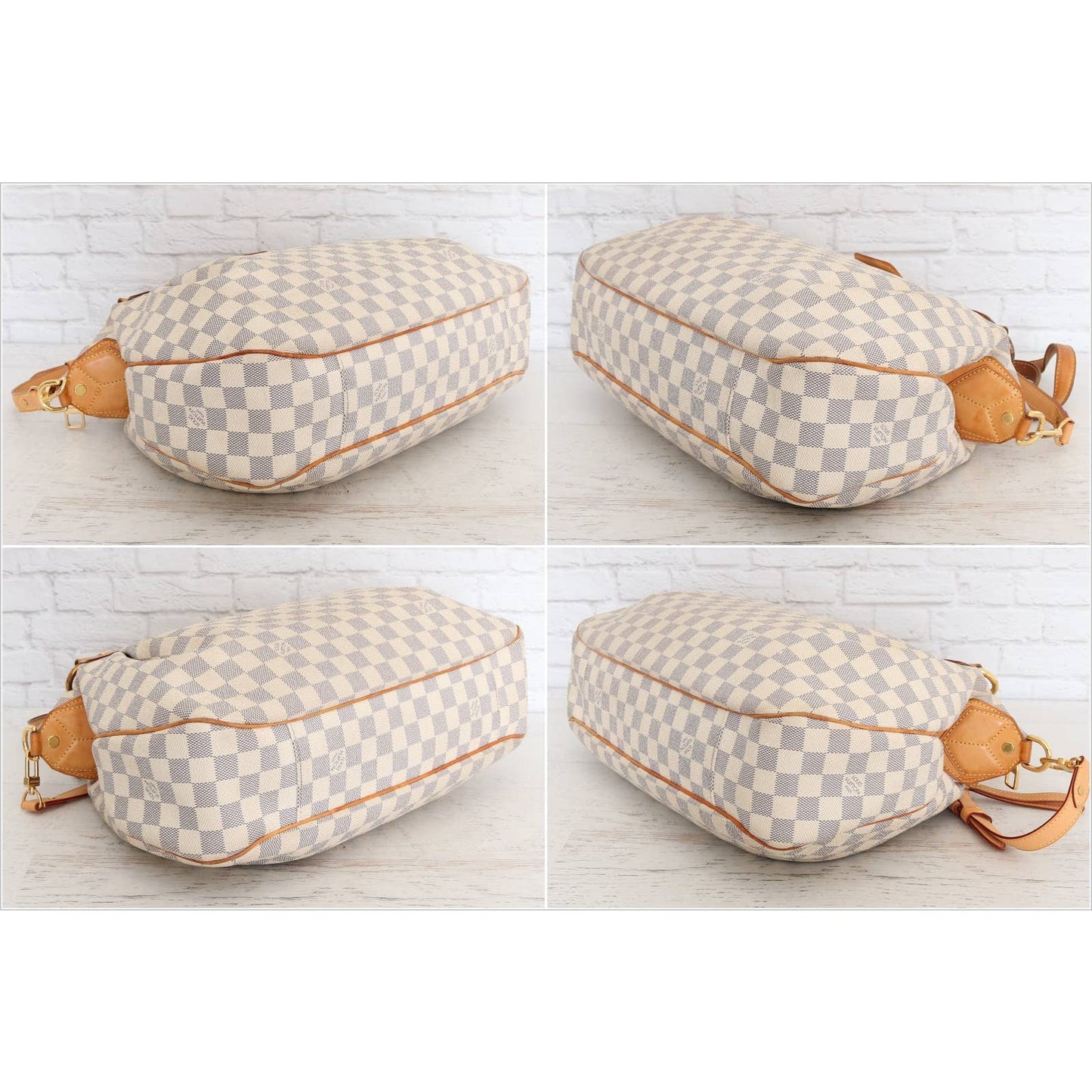 Louis Vuitton Evora MM Damier Azur Tote Shoulder Bag