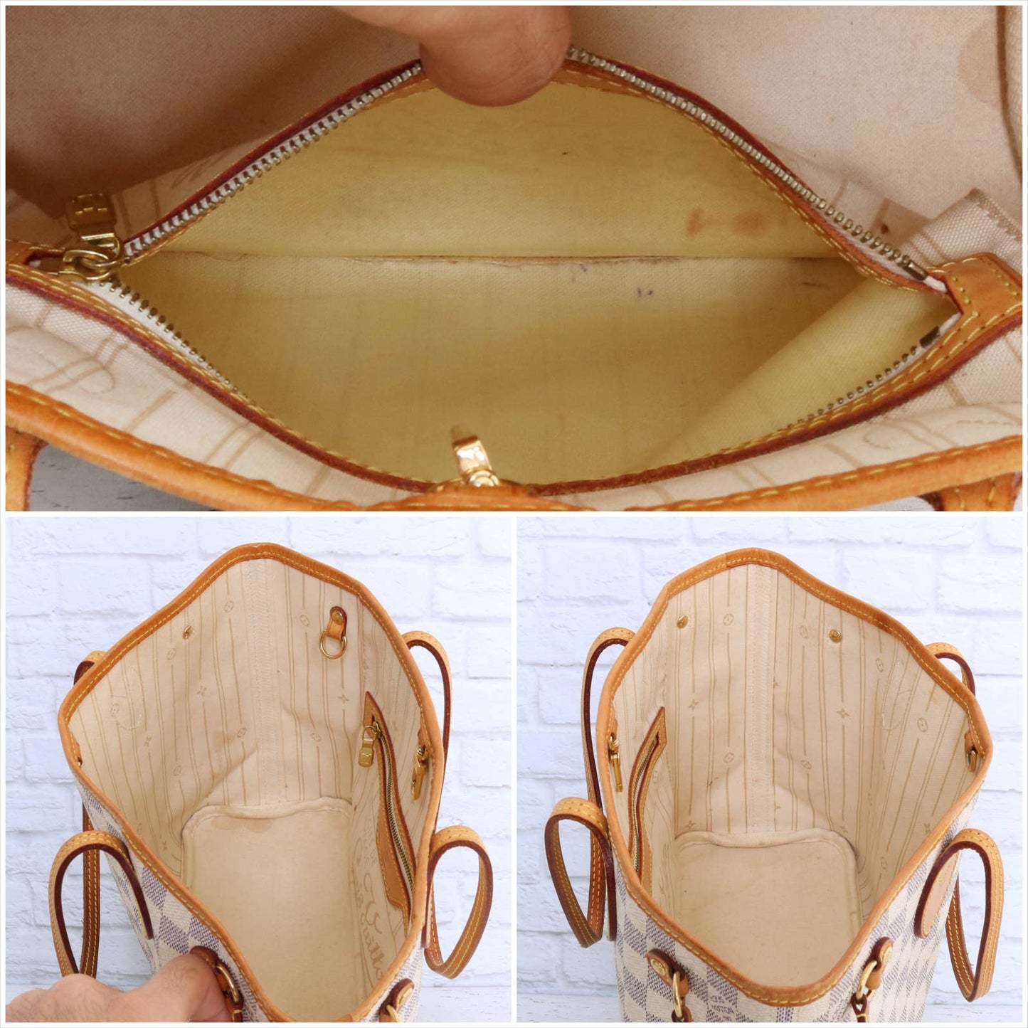 Louis Vuitton Neverfull PM Damier Azur Small Tote