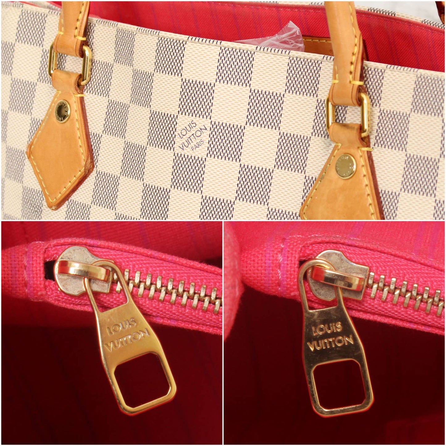 Louis Vuitton Calvi Damier Azur Tote Shoulder Bag