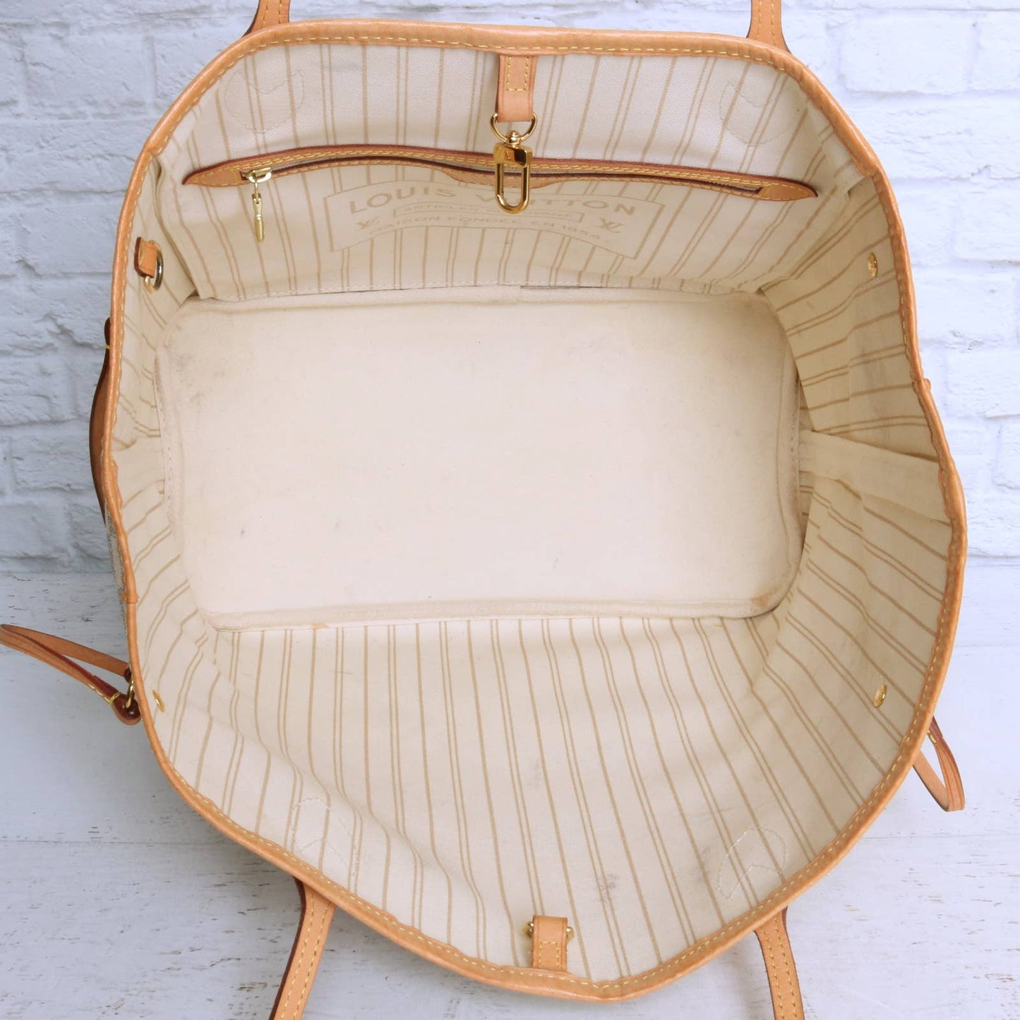 Louis Vuitton Neverfull MM with Pouch Damier Azur