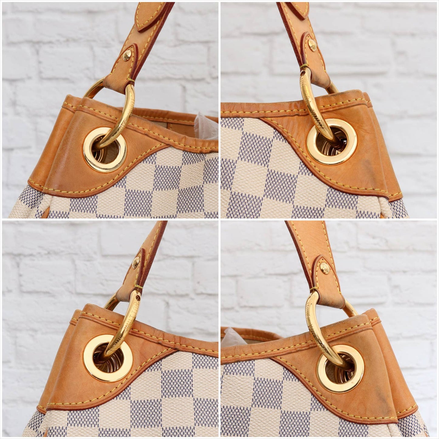 Louis Vuitton Galliera PM Damier Azur Shoulder Bag Hobo