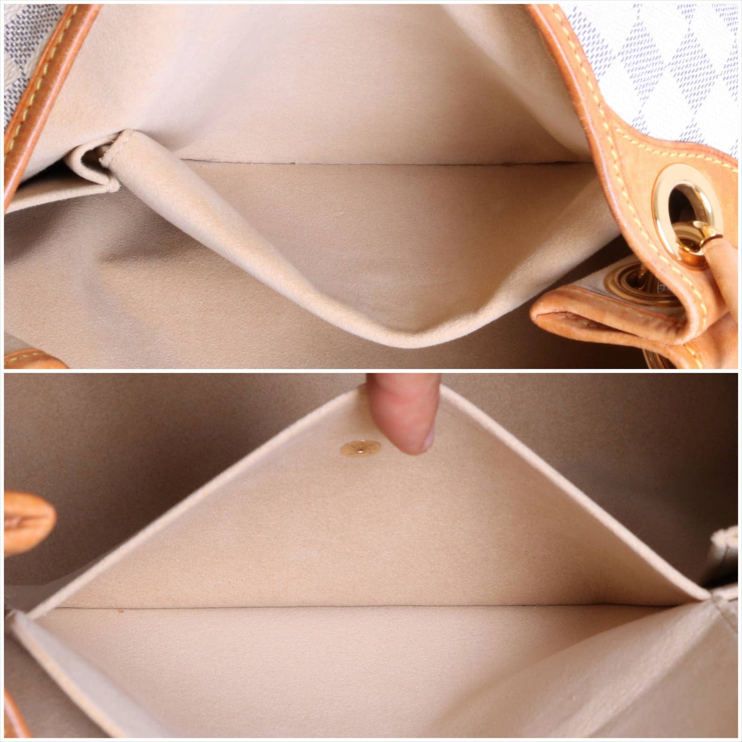 Louis Vuitton Galliera PM Damier Azur Shoulder Bag