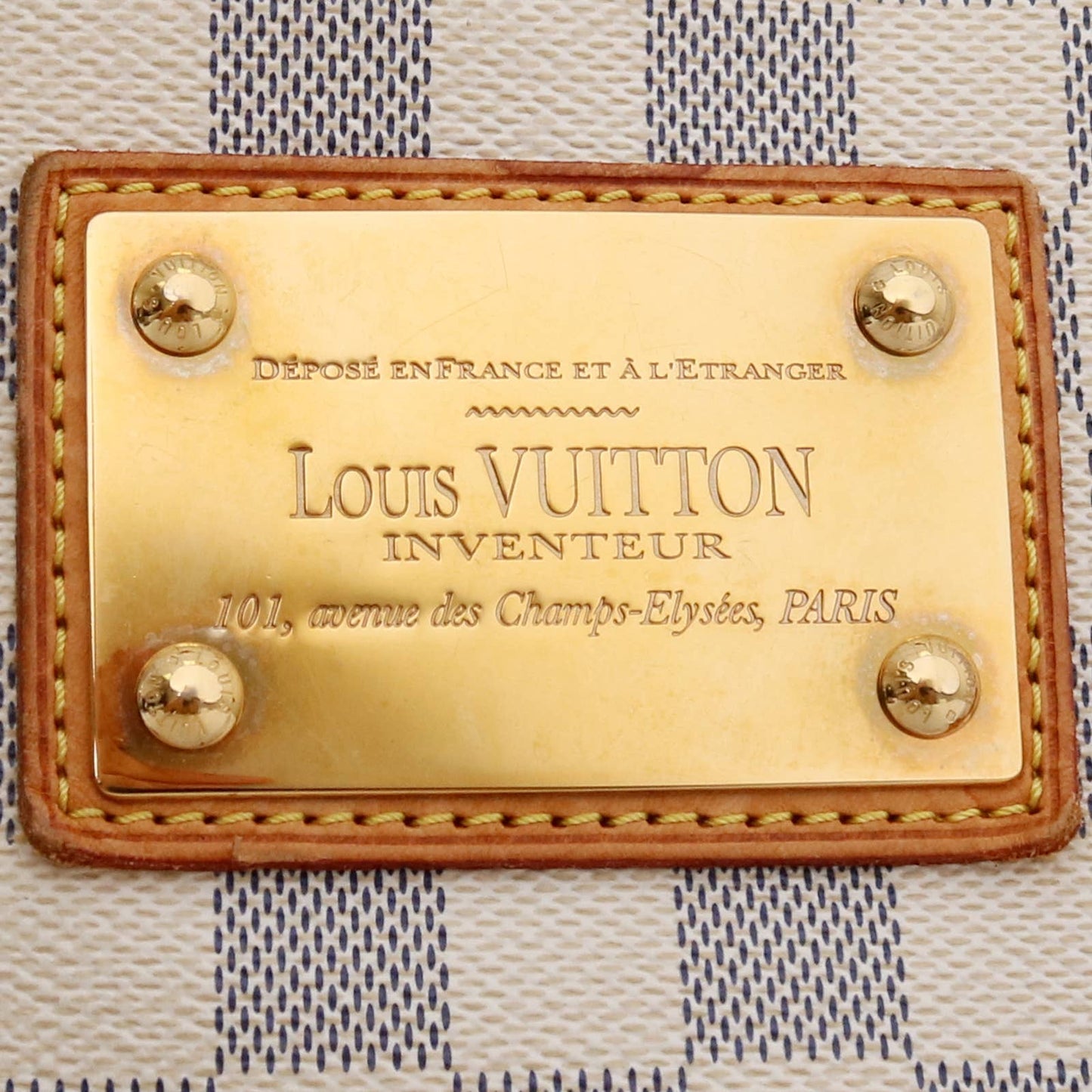 Louis Vuitton Galliera PM Damier Azur Shoulder Bag