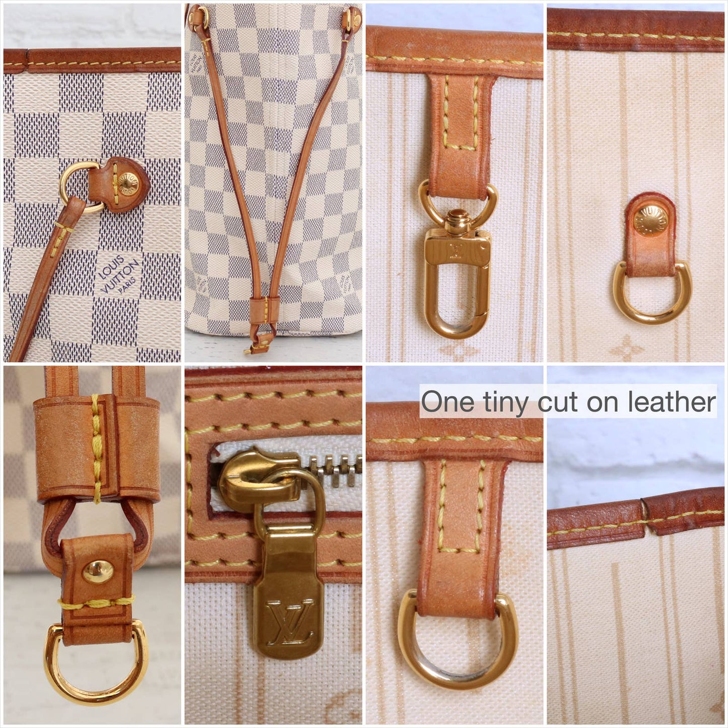 Louis Vuitton Neverfull MM Damier Azur Tote