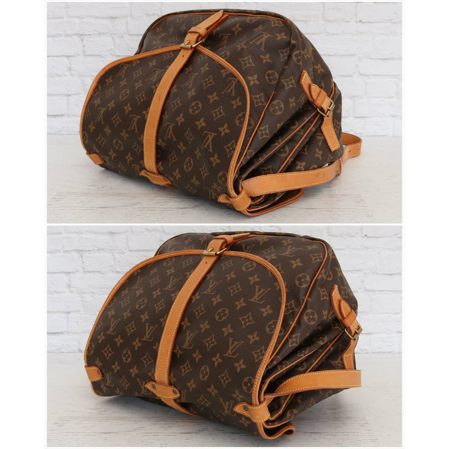 Louis Vuitton Saumur 35 Monogram Crossbody Leather Messenger Shoulder