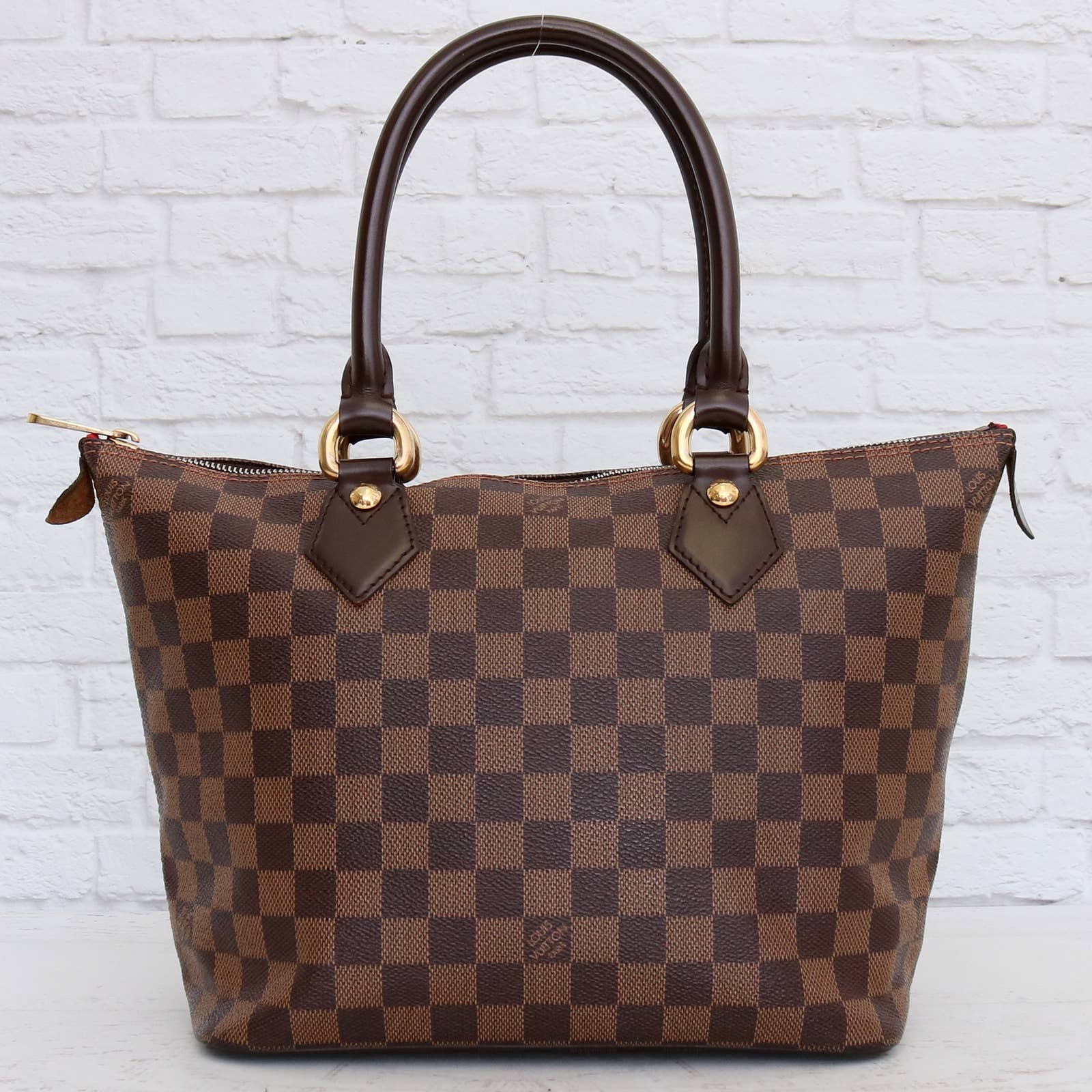 Louis Vuitton Saleya PM Tote Damier Ebene Shoulder Bag Handbag