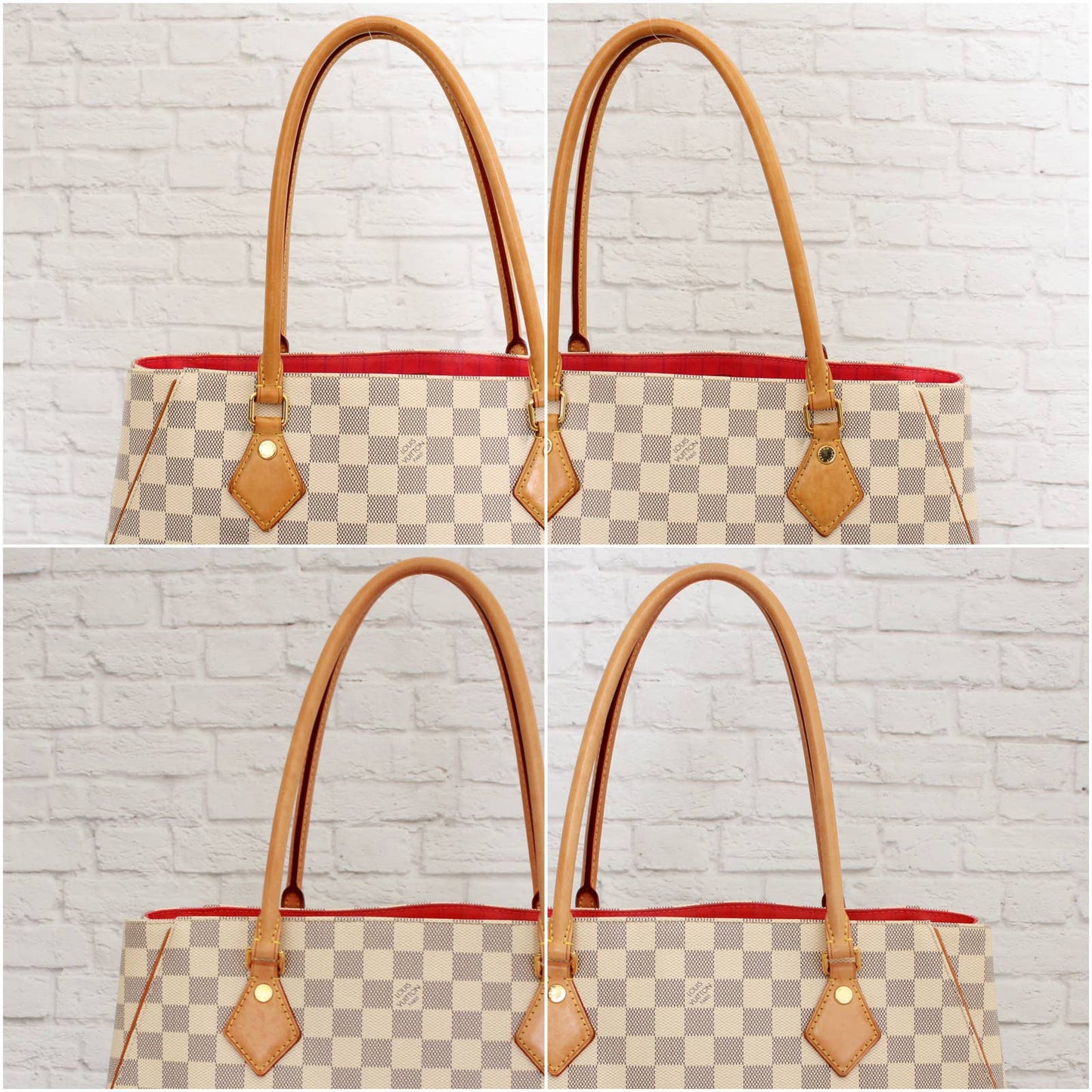 Louis Vuitton Calvi Damier Azur Tote Shoulder Bag