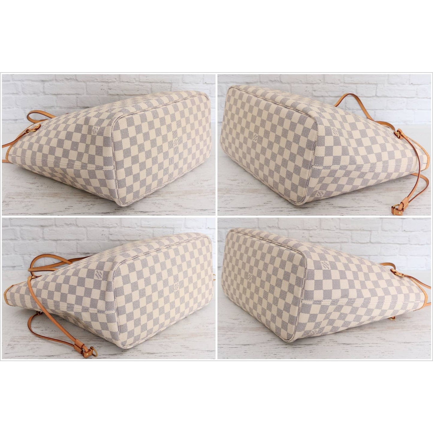 Louis Vuitton Neverfull MM with Pouch Damier Azur