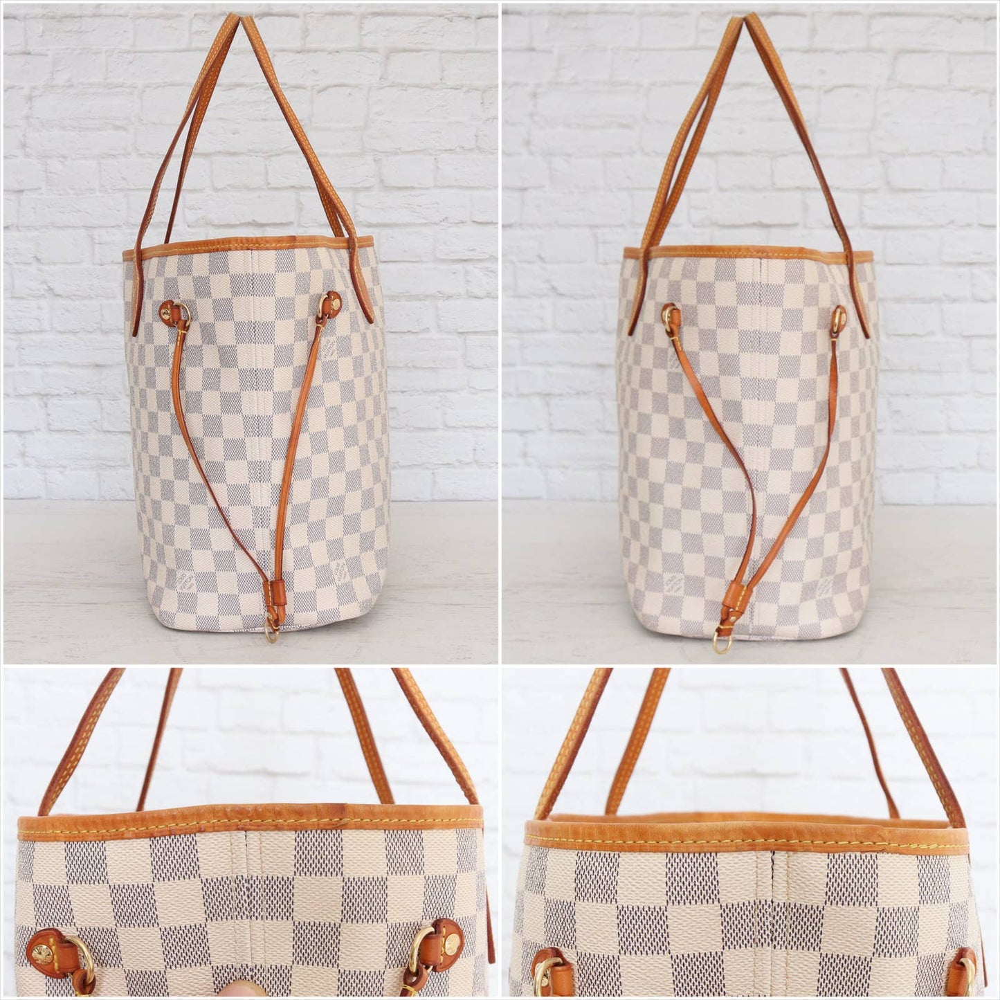 Louis Vuitton Neverfull MM Damier Azur Tote