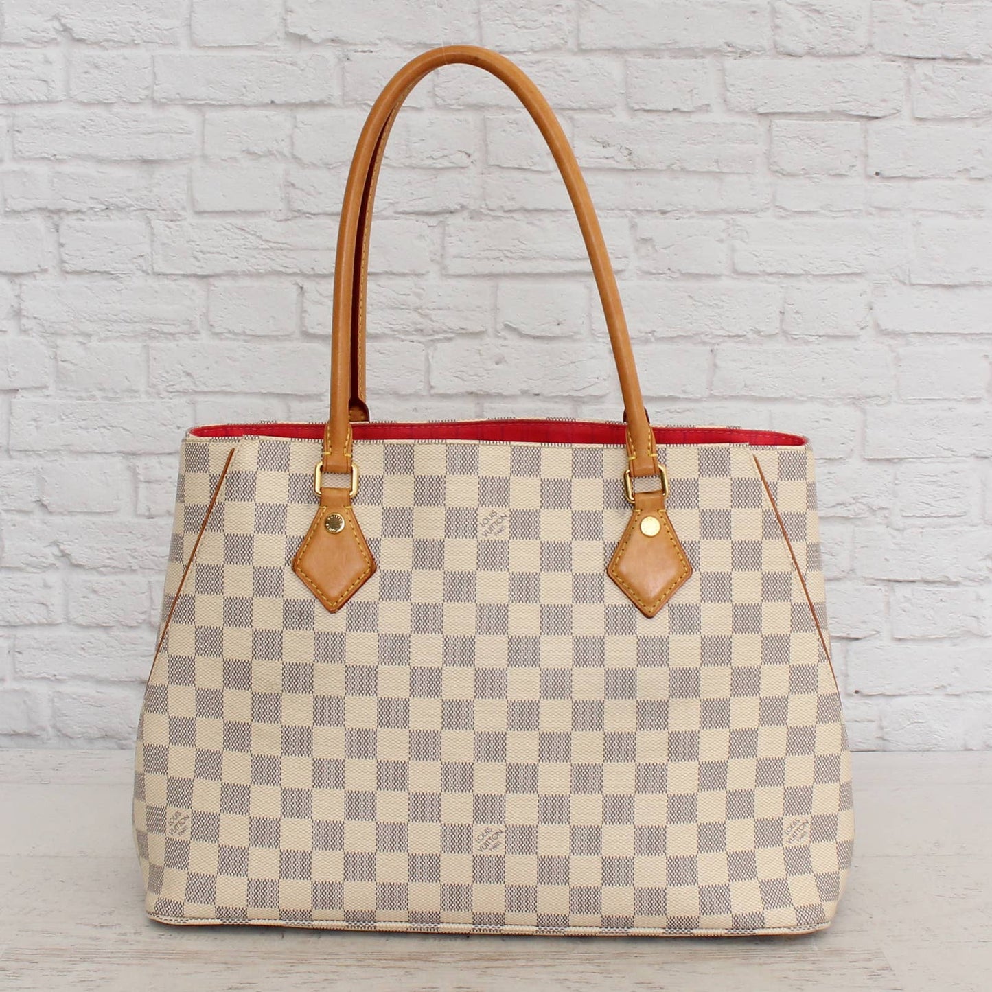 Louis Vuitton Calvi Damier Azur Tote Shoulder Bag