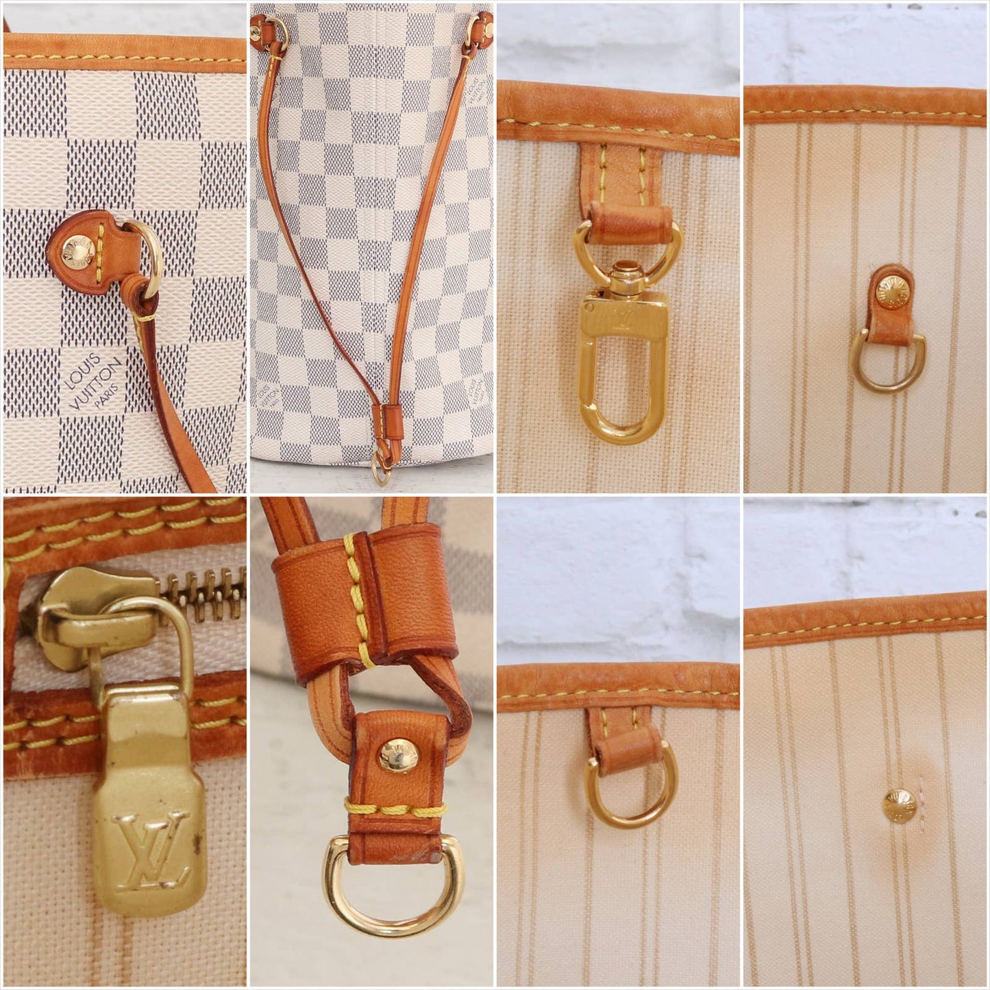 Louis Vuitton Neverfull MM Damier Azur Tote