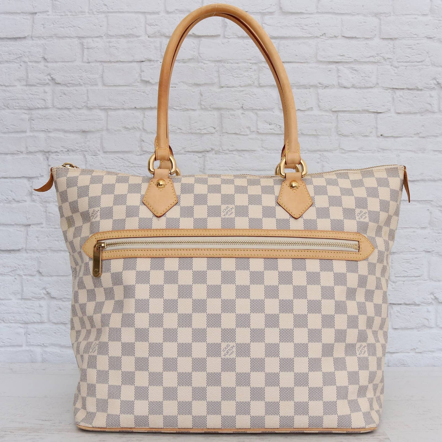 Louis Vuitton Saleya GM Damier Azur Tote & Shoulder Bag