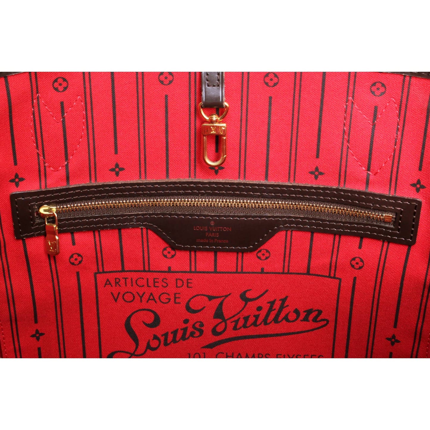 Louis Vuitton Neverfull MM Damier Ebene Tote