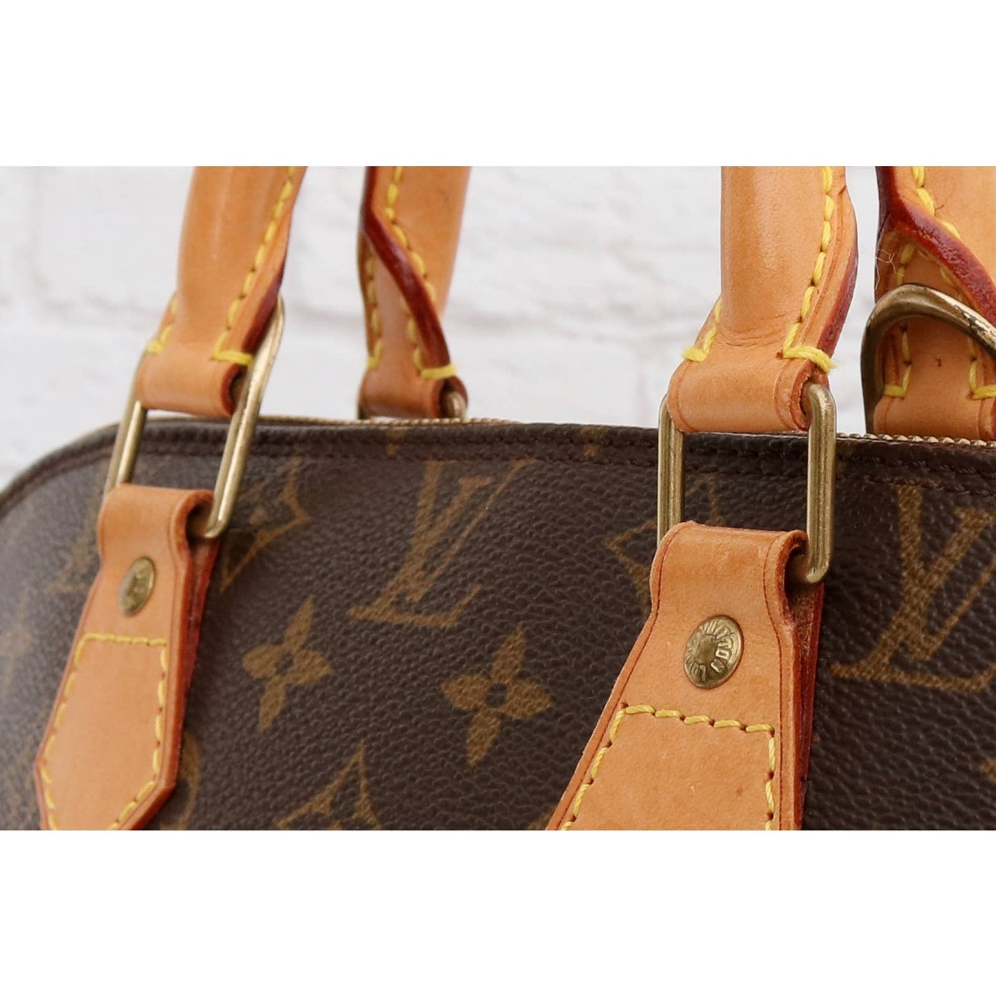Louis Vuitton Alma MM Monogram Satchel Tote