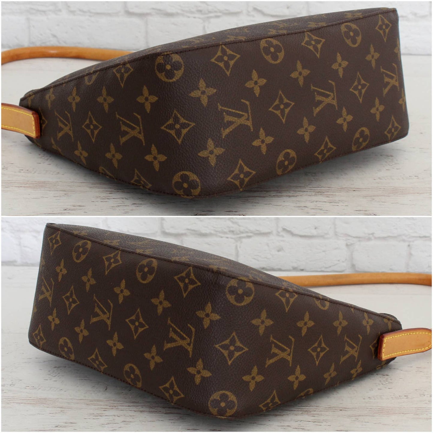 Louis Vuitton Looping MM Shoulder Bag Monogram Purse Leather Handbag