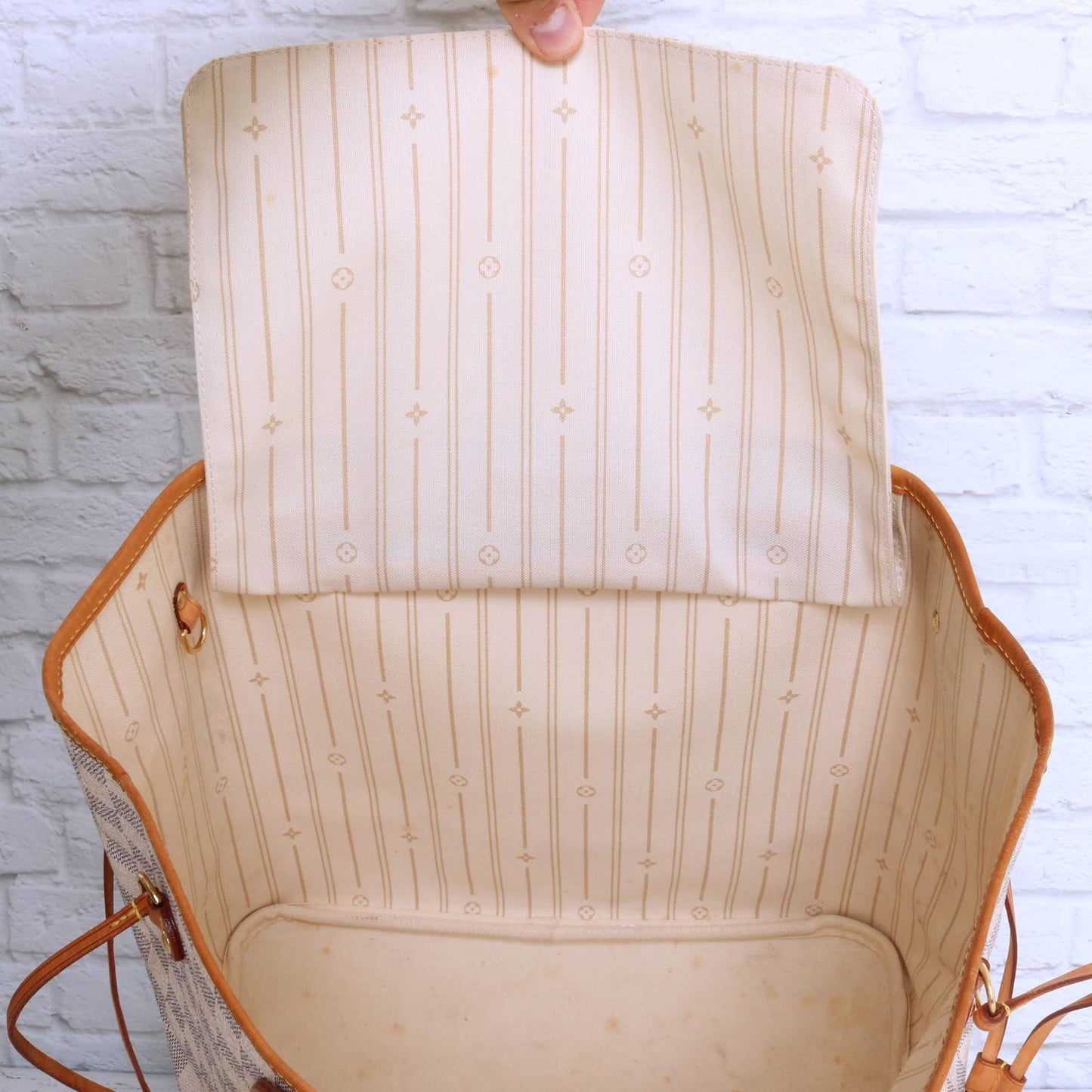 Louis Vuitton Neverfull MM Damier Azur Tote