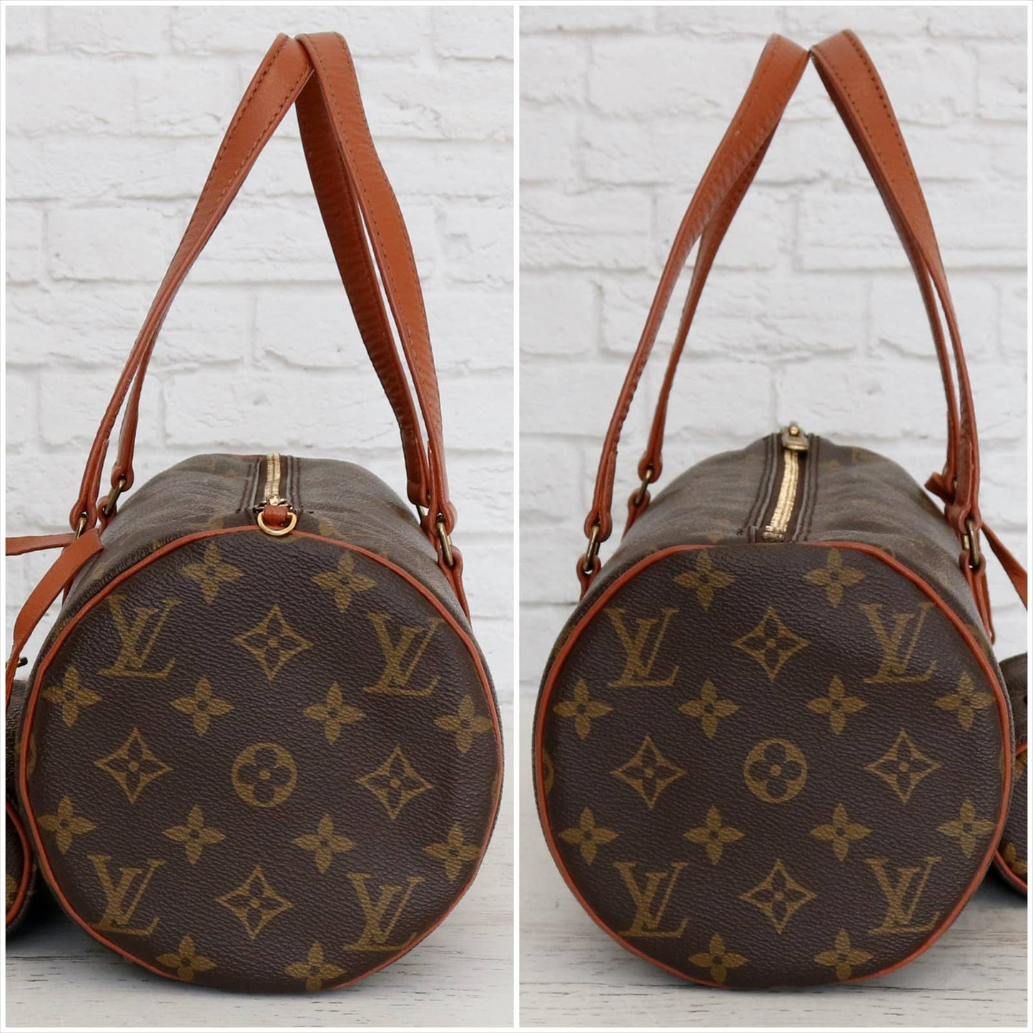 Louis Vuitton Papillon 30 Monogram with Pouch Satchel