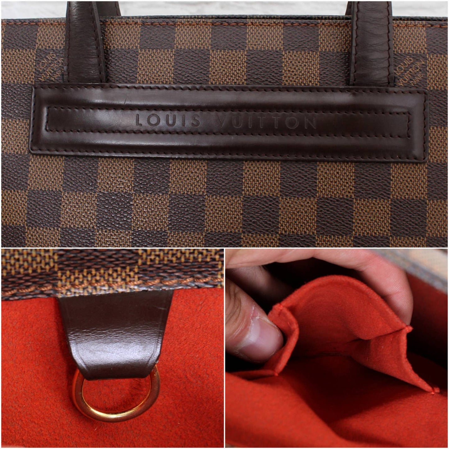 Louis Vuitton Parioli PM Damier Ebene Tote