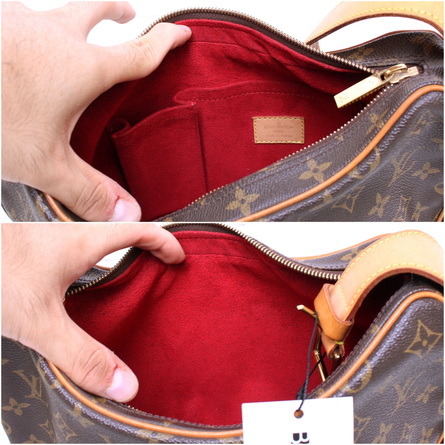 Louis Vuitton Croissant MM Monogram Crescent Shoulder Bag Purse Moon Hobo A4643