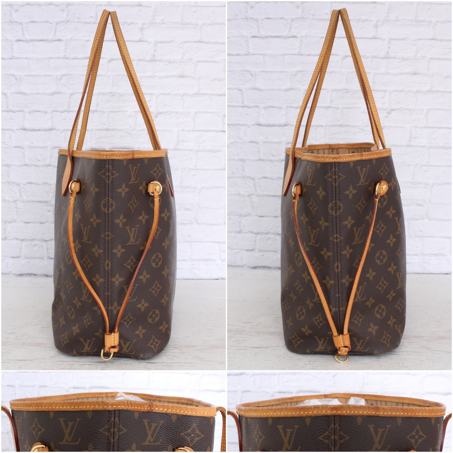 Louis Vuitton Neverfull MM Monogram Shoulder Bag Tote