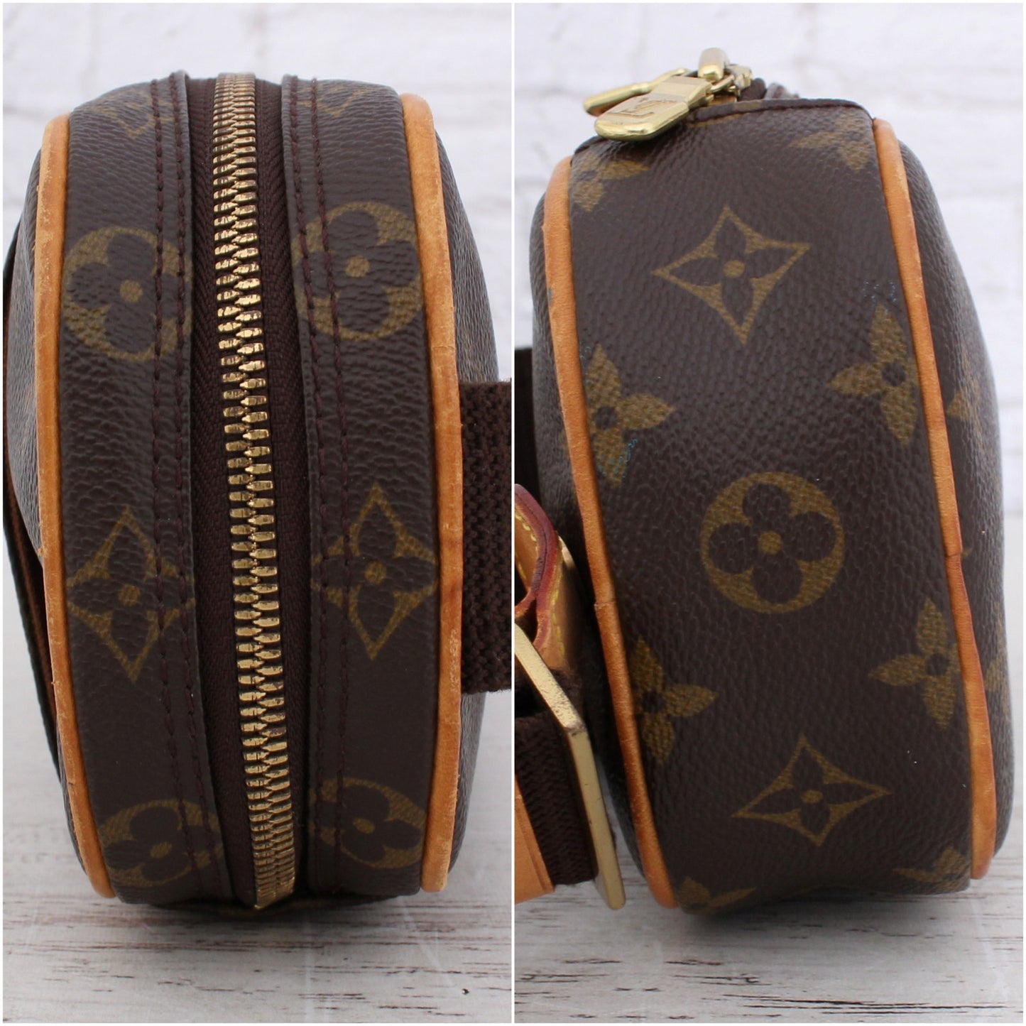 Louis Vuitton Pochette Gange Monogram Bumbag Belt Waist Crossbody Zip