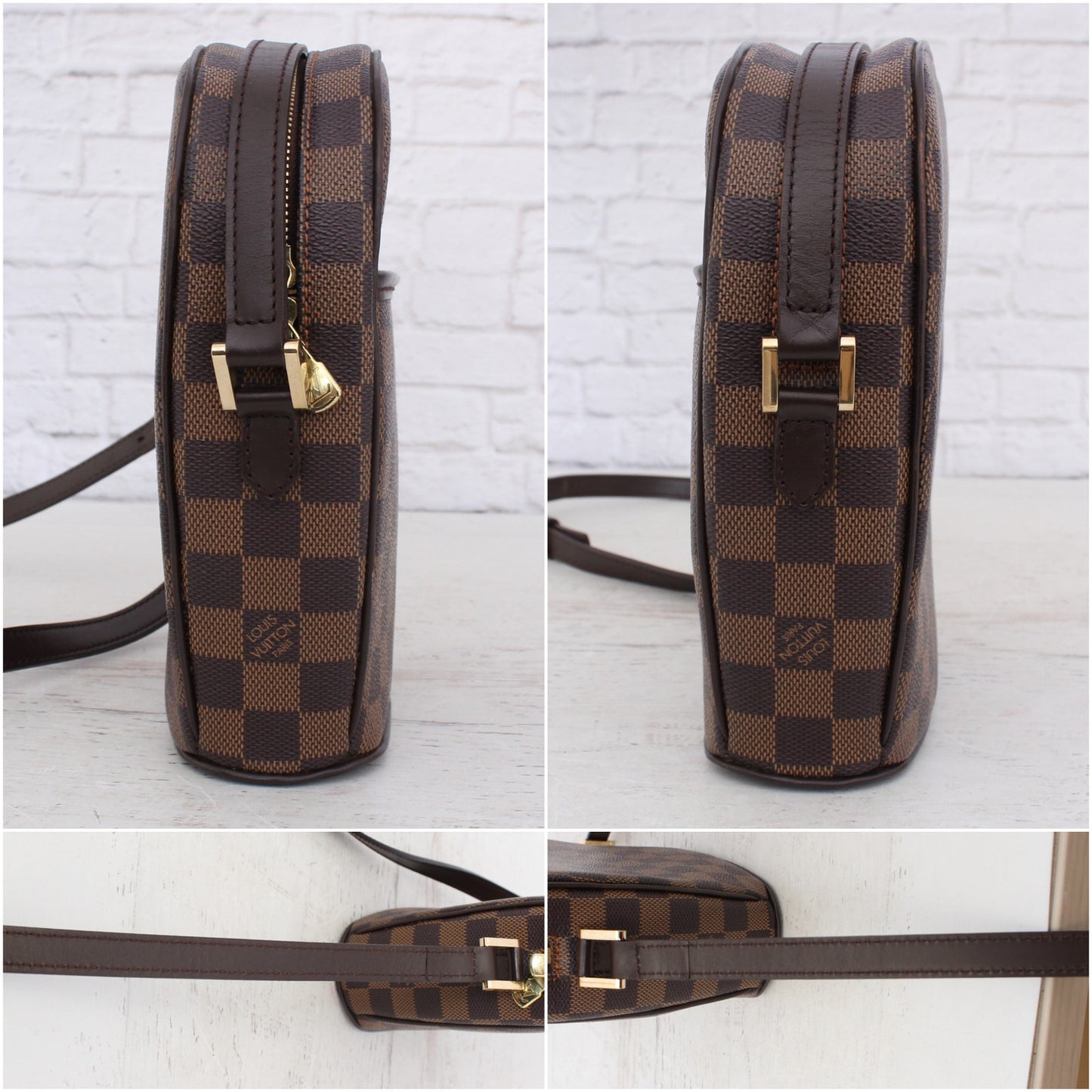 Louis Vuitton Ipanema PM Damier Ebene Crossbody Purse