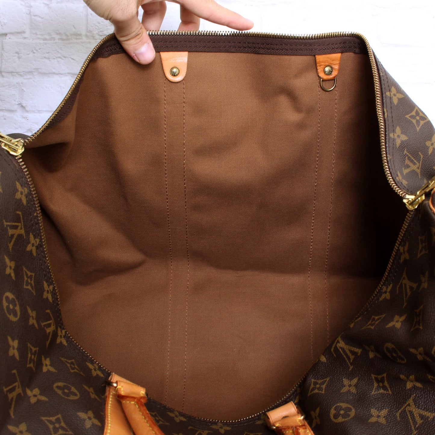 Louis Vuitton Keepall Bandouliere 55 Monogram Duffle Luggage Handbag