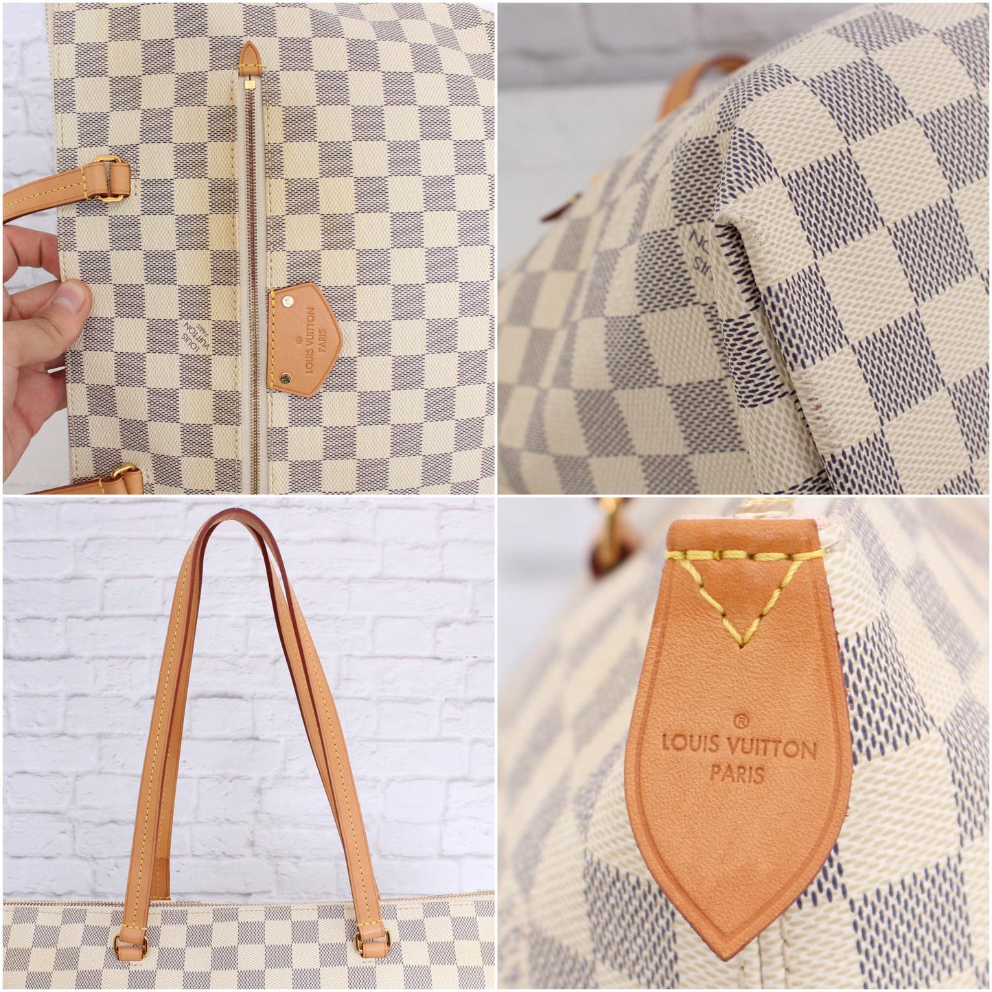 Louis Vuitton Iena MM Damier Azur Tote