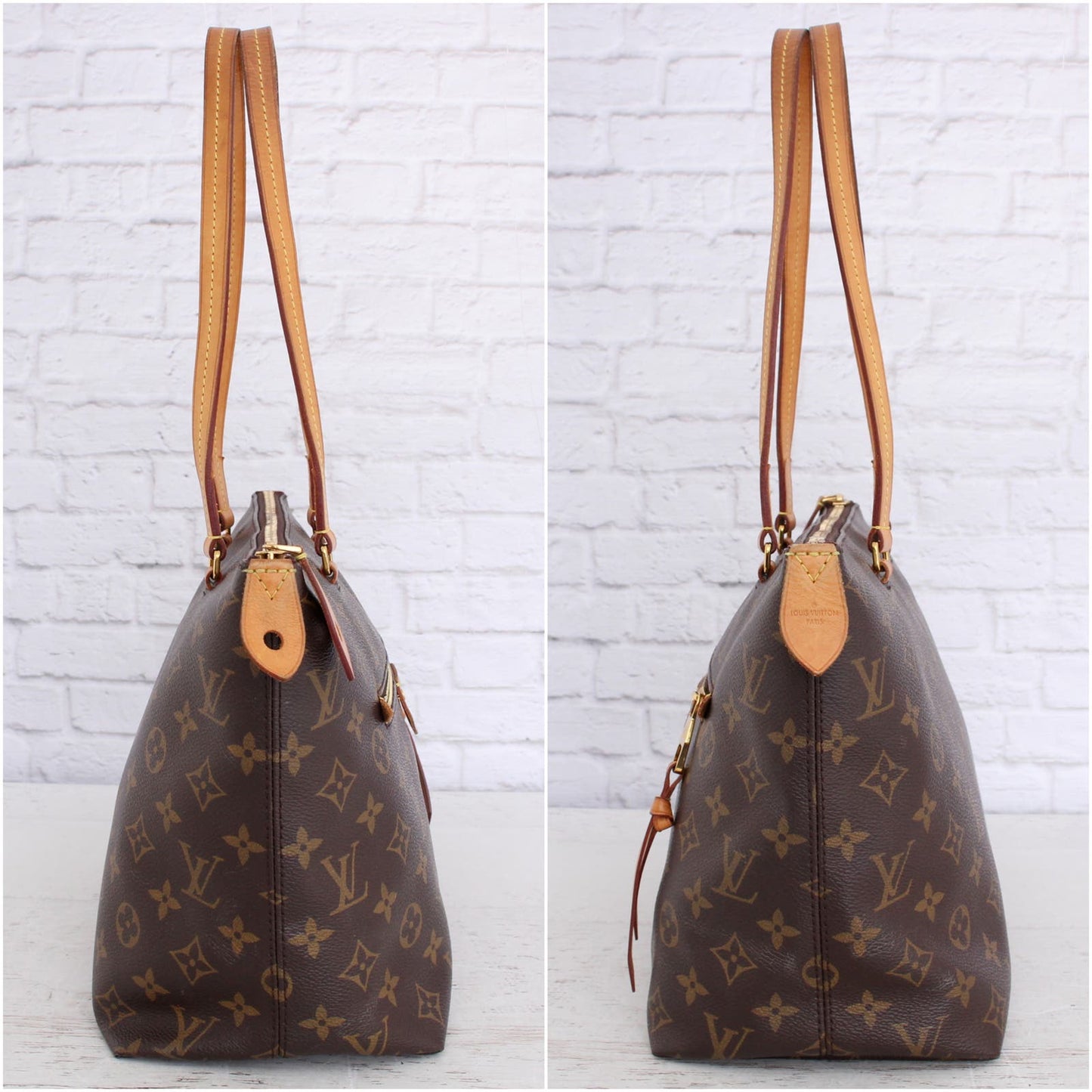 Louis Vuitton Iena PM Zip Tote Monogram Shoulder Bag