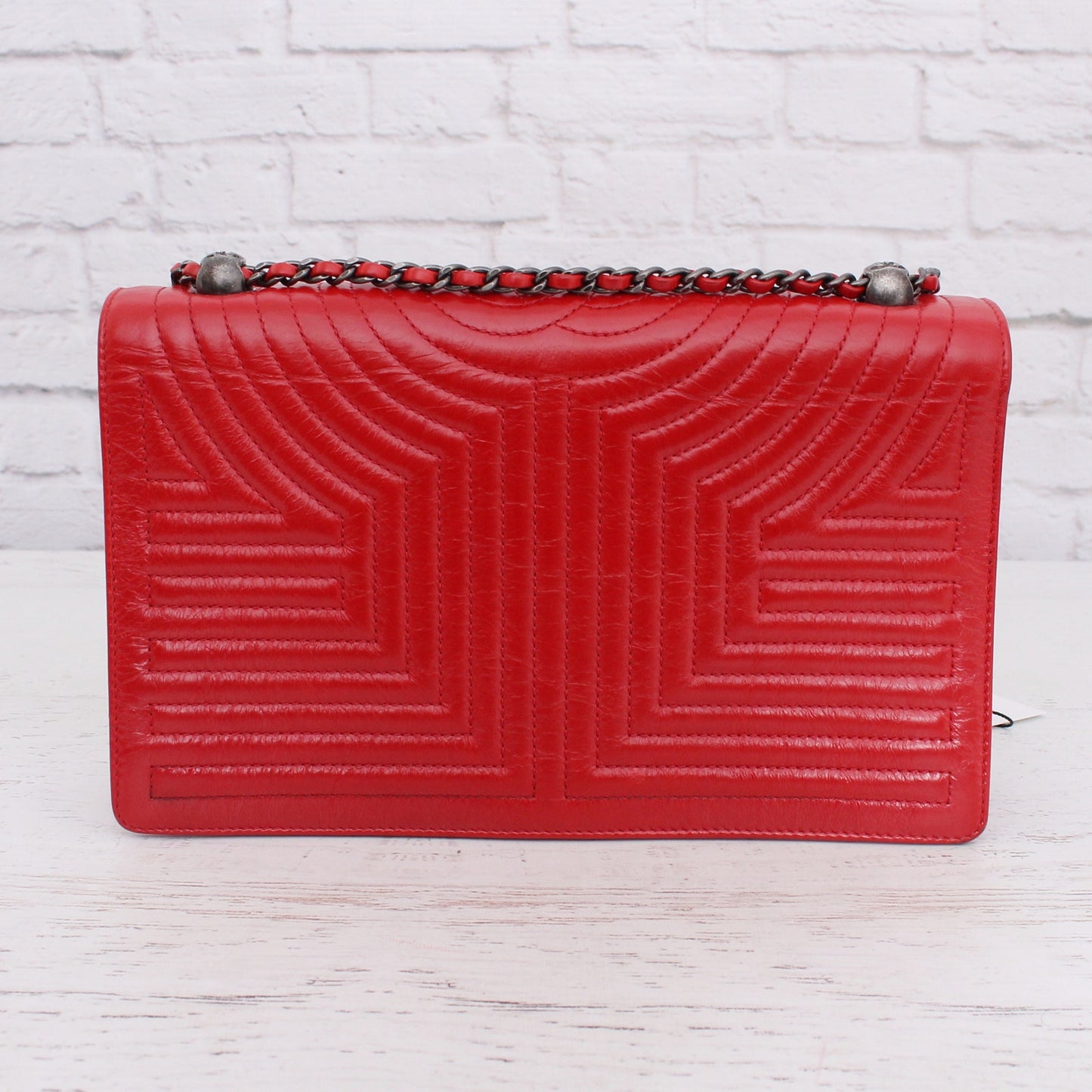 Chanel Paris-Seoul CC Full Flap Red Lambskin Leather Shoulder Handbag A4670