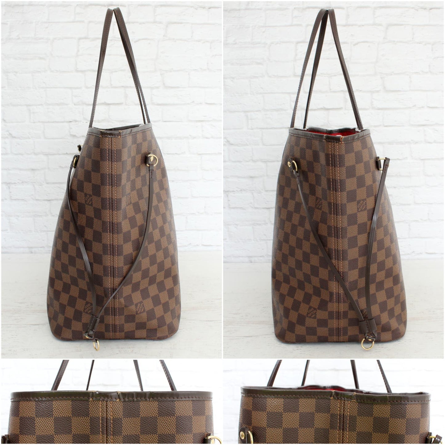 Louis Vuitton Neverfull GM Damier Ebene Large Tote