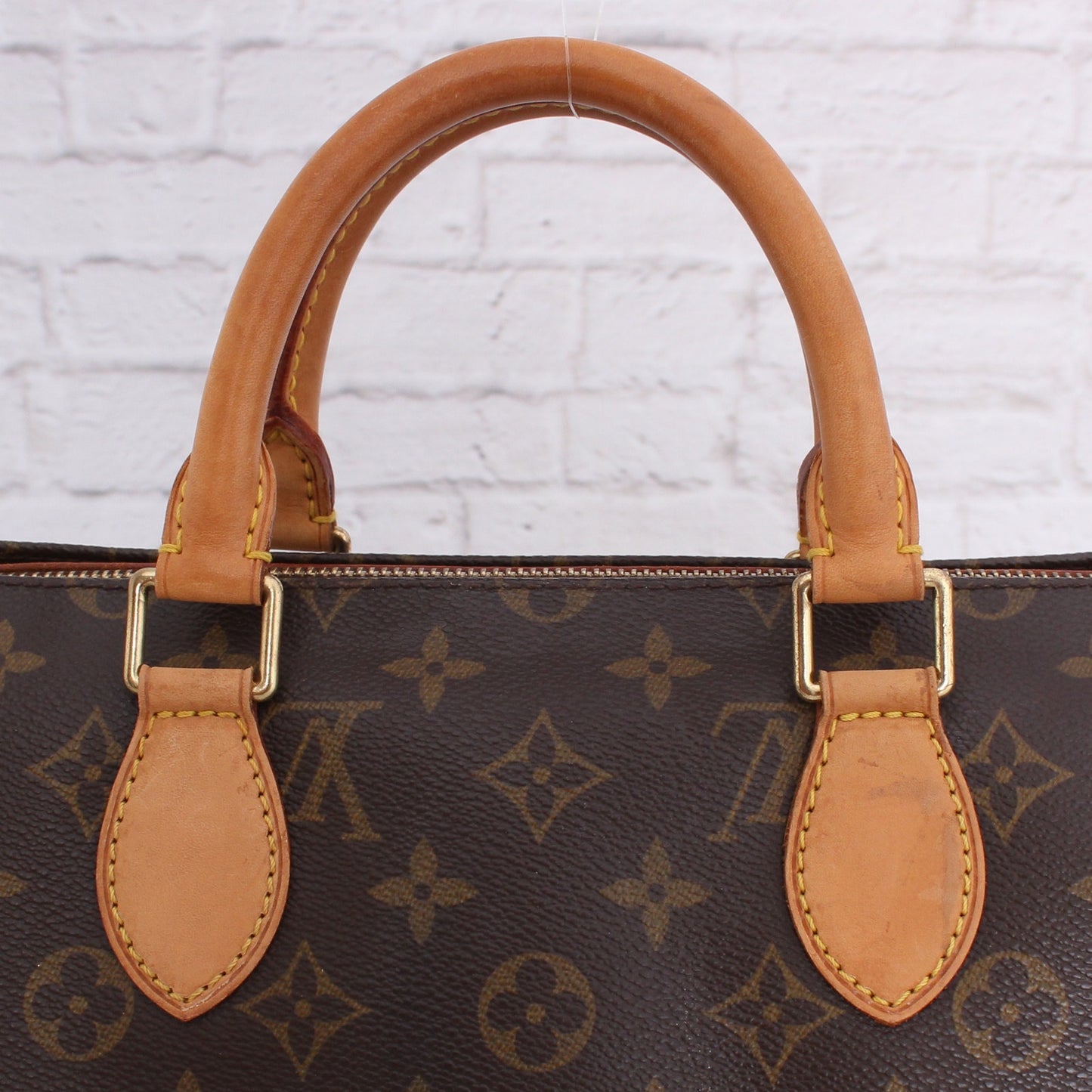 Louis Vuitton Popincourt Handle Crossbody Monogram Purse Leather Brown