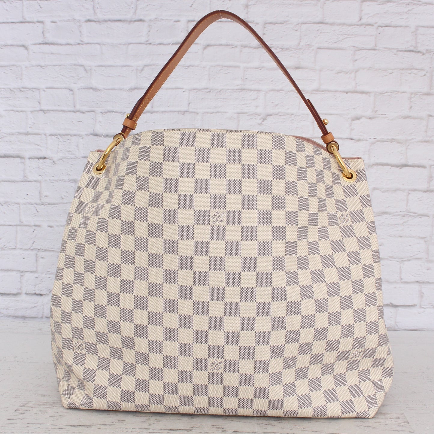 Louis Vuitton Graceful MM Damier Azur Shoulder Tote