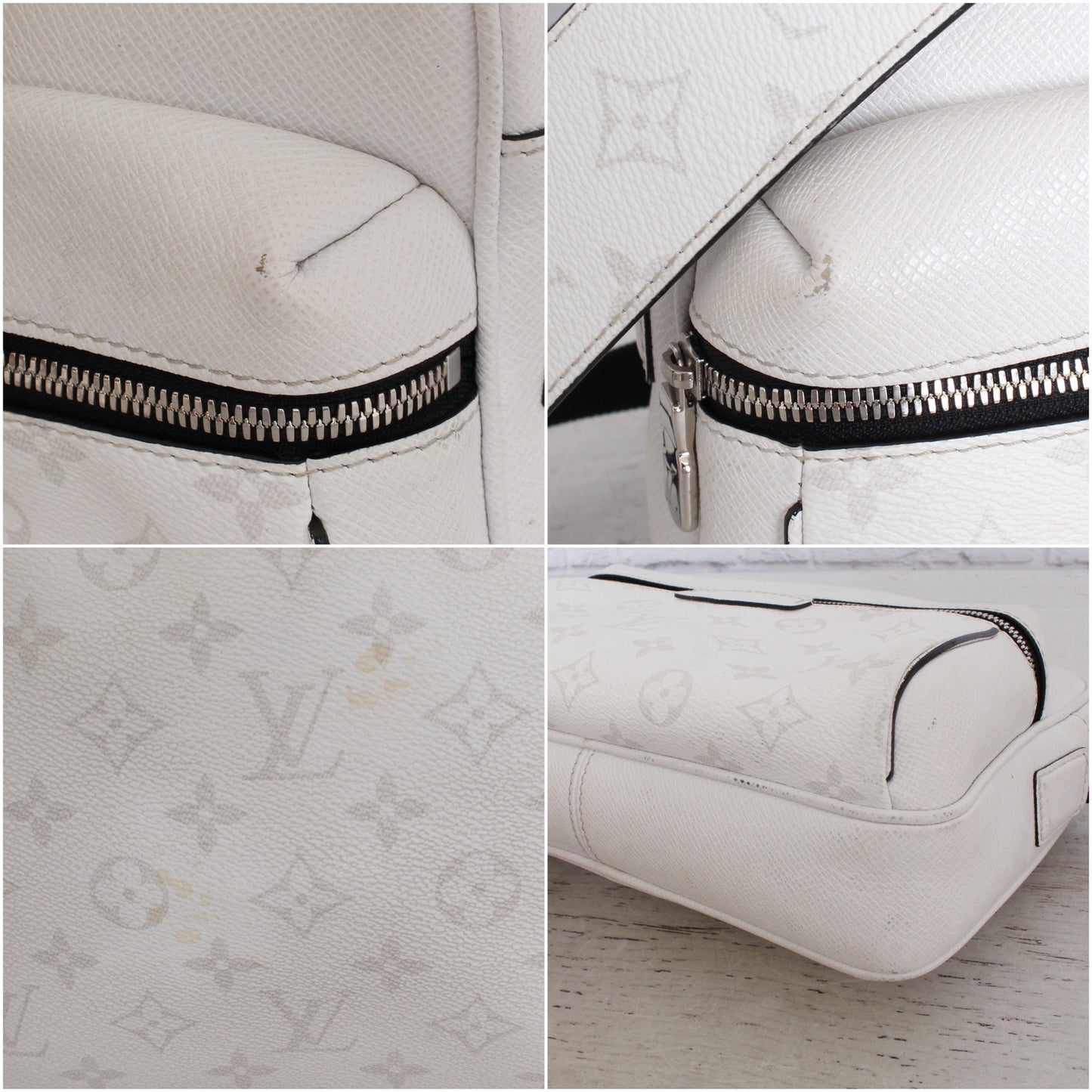 Louis Vuitton Outdoor Messenger Monogram Crossbody Purse White Shoulder