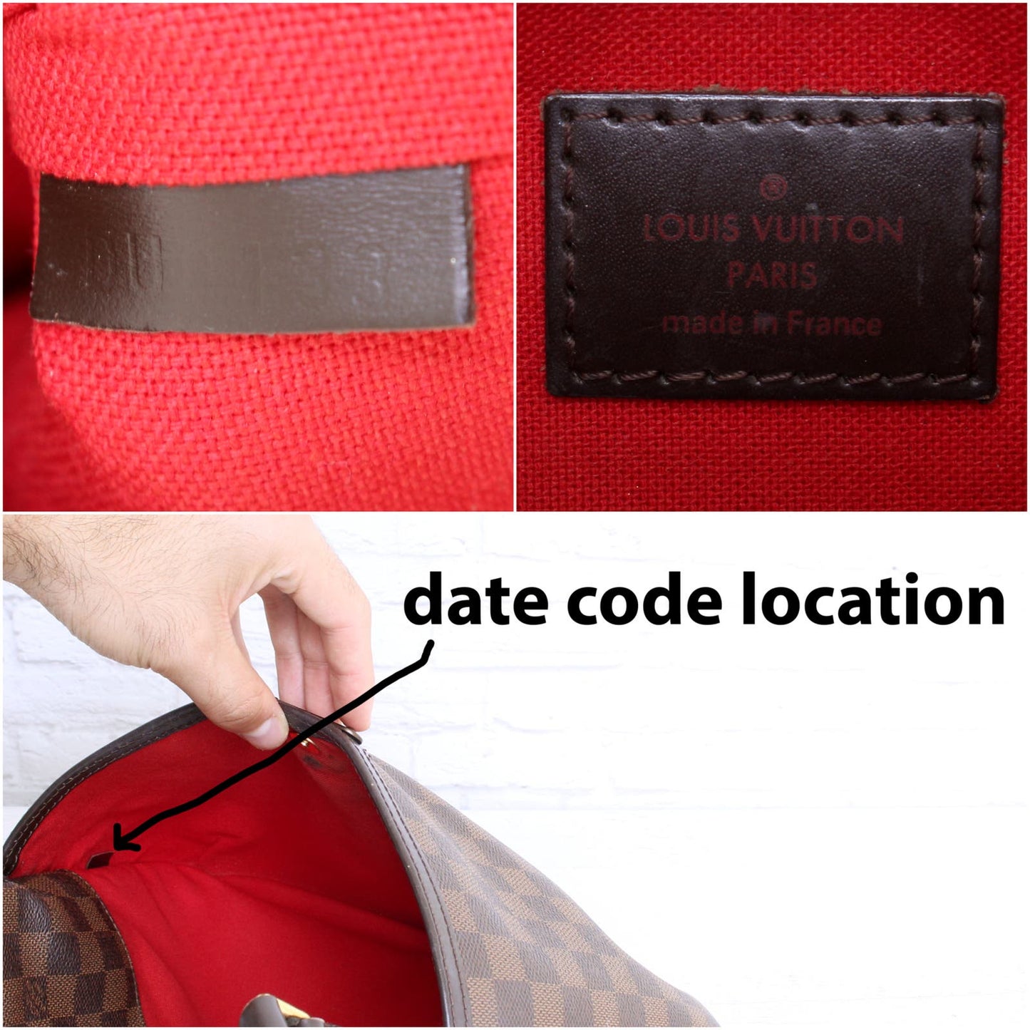 Louis Vuitton Bloomsbury PM Crossbody Damier Ebene Brown Leather Purse