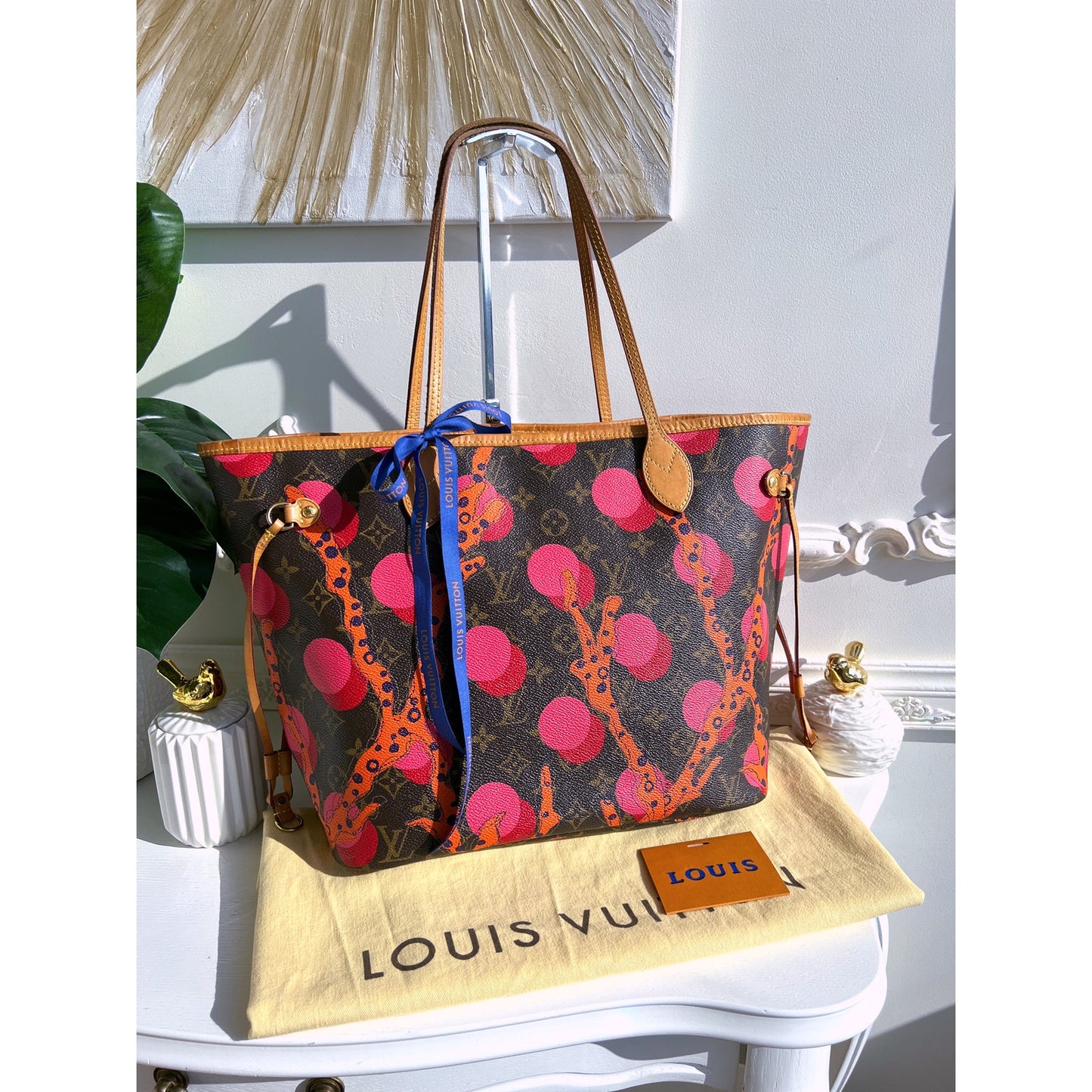 Louis Vuitton Neverfull MM Ramages Monogram Pink Tote